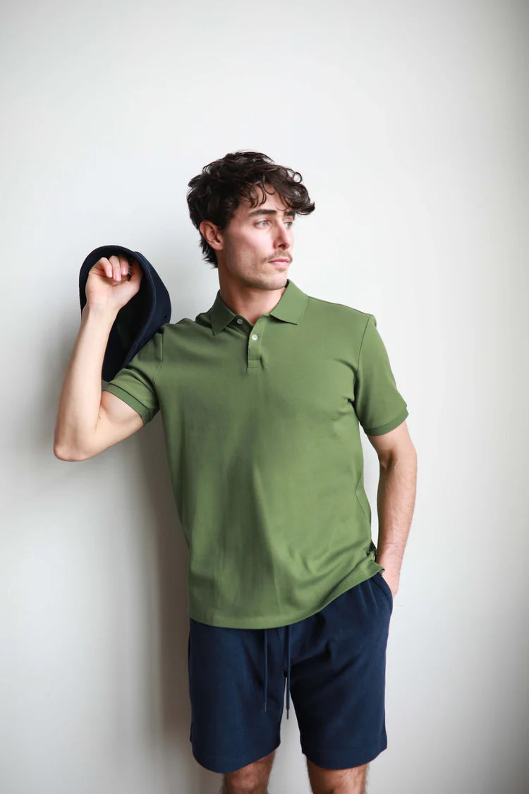 James Harper Polo Textured Cotton