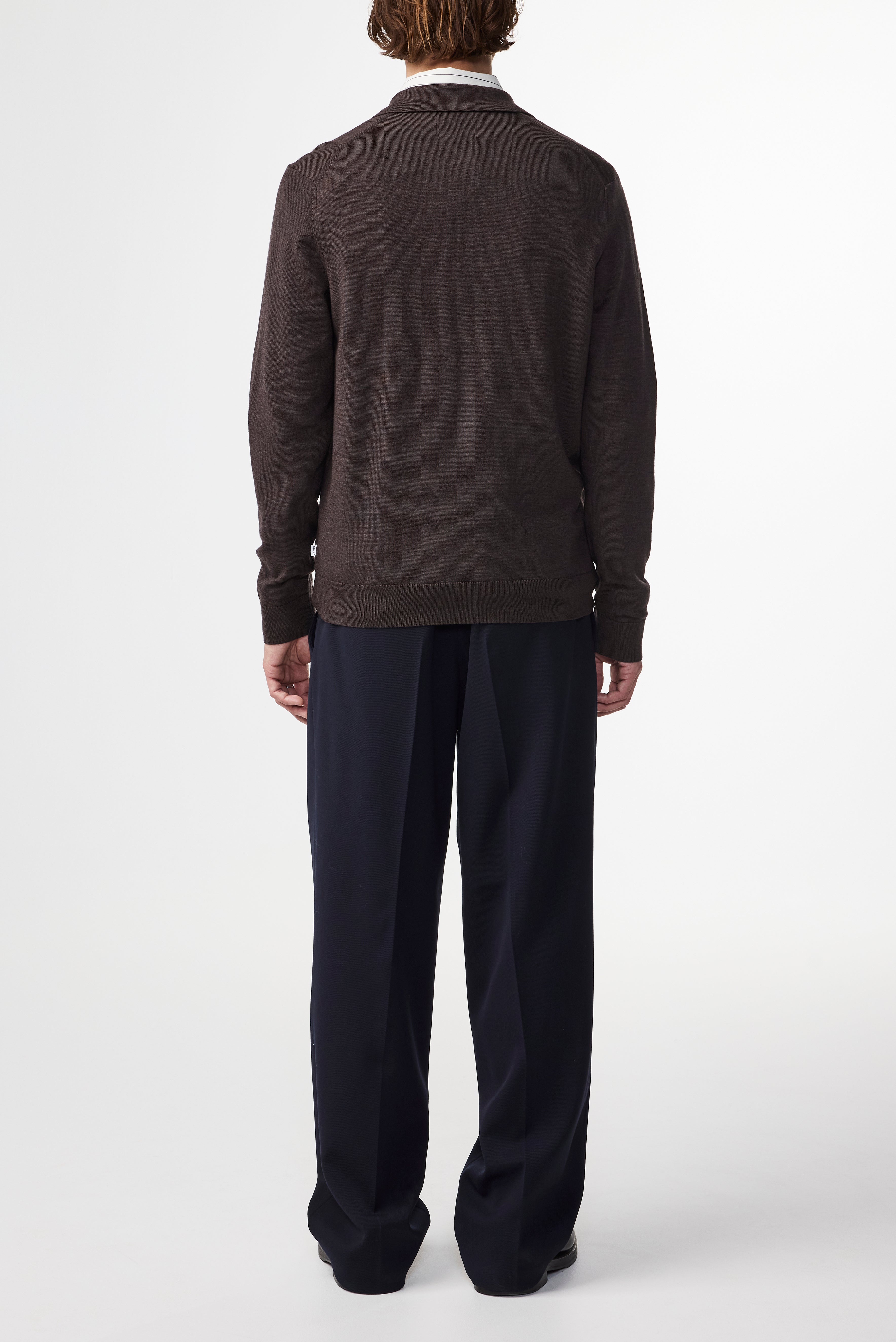 NN07 Sergio Zip Merino Wool Polo