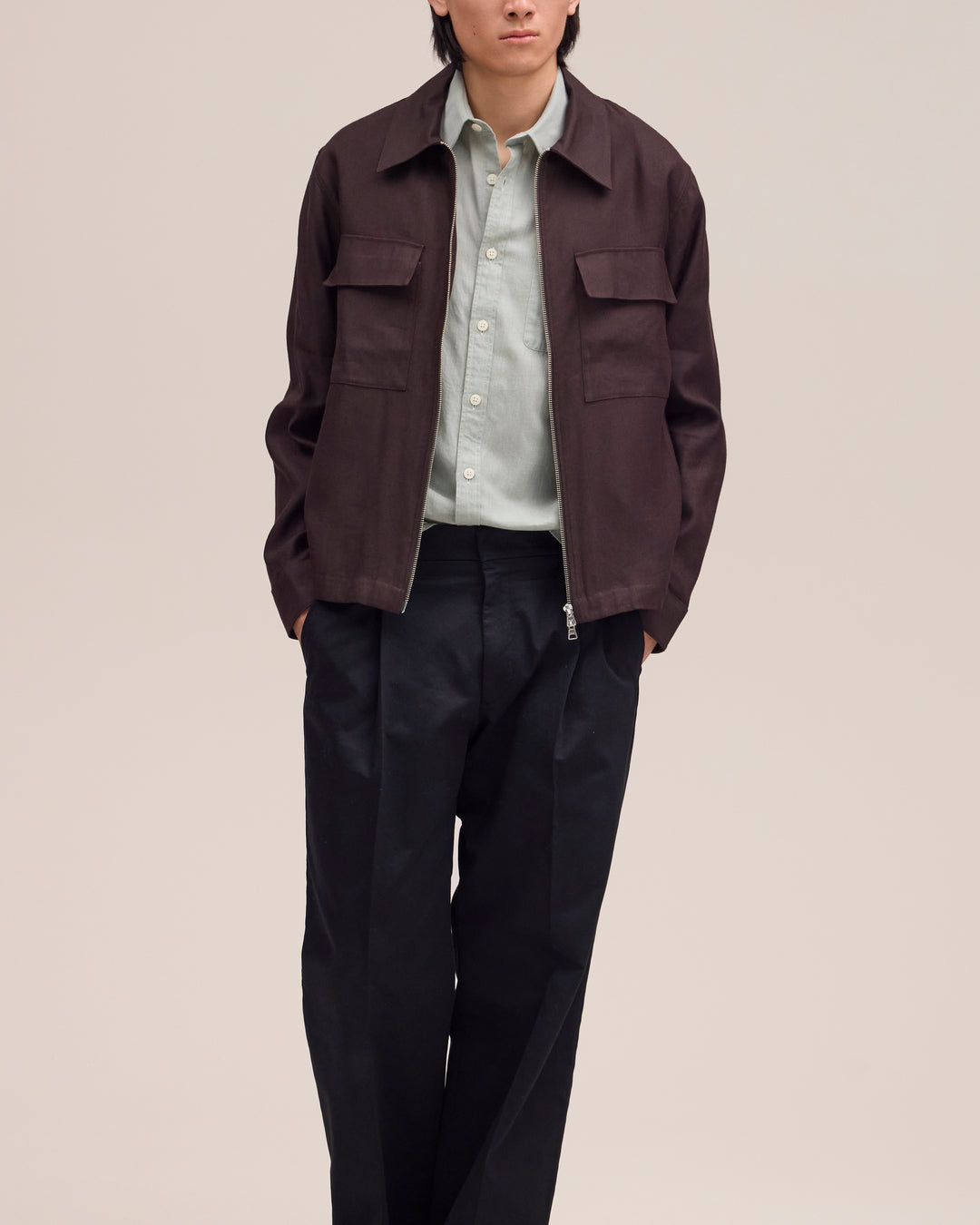 NN07 Alban Over Shirt Linen Blend