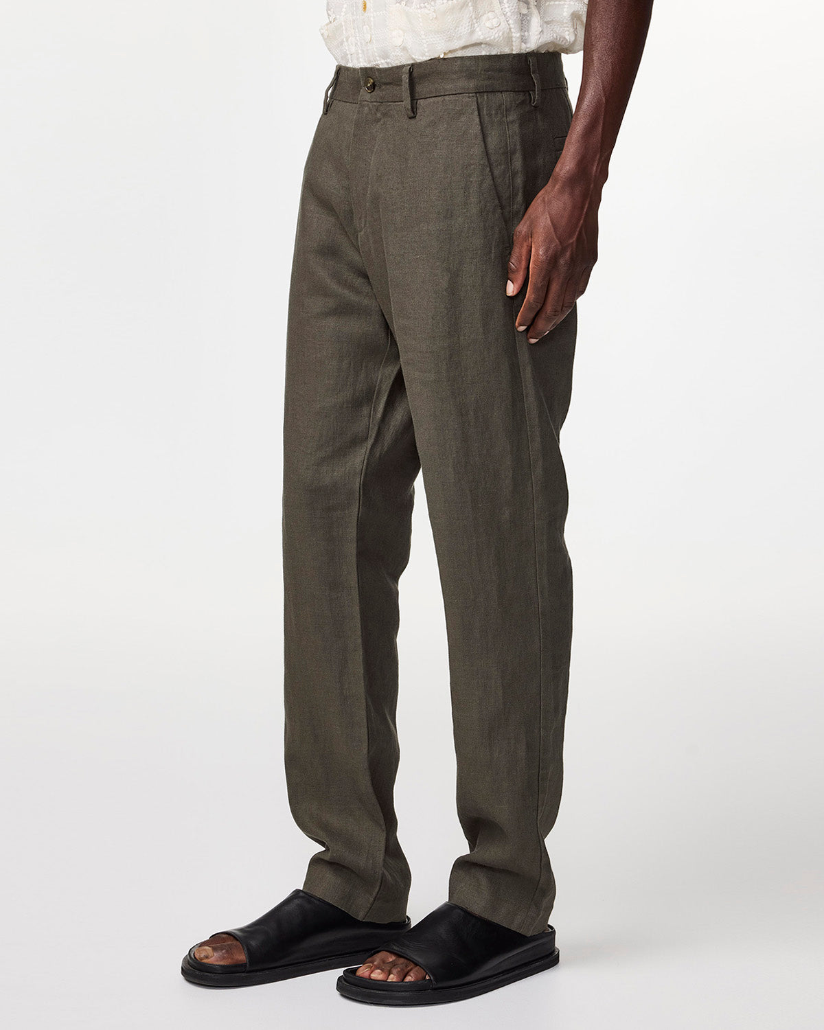 NN07 Theo Linen Trouser