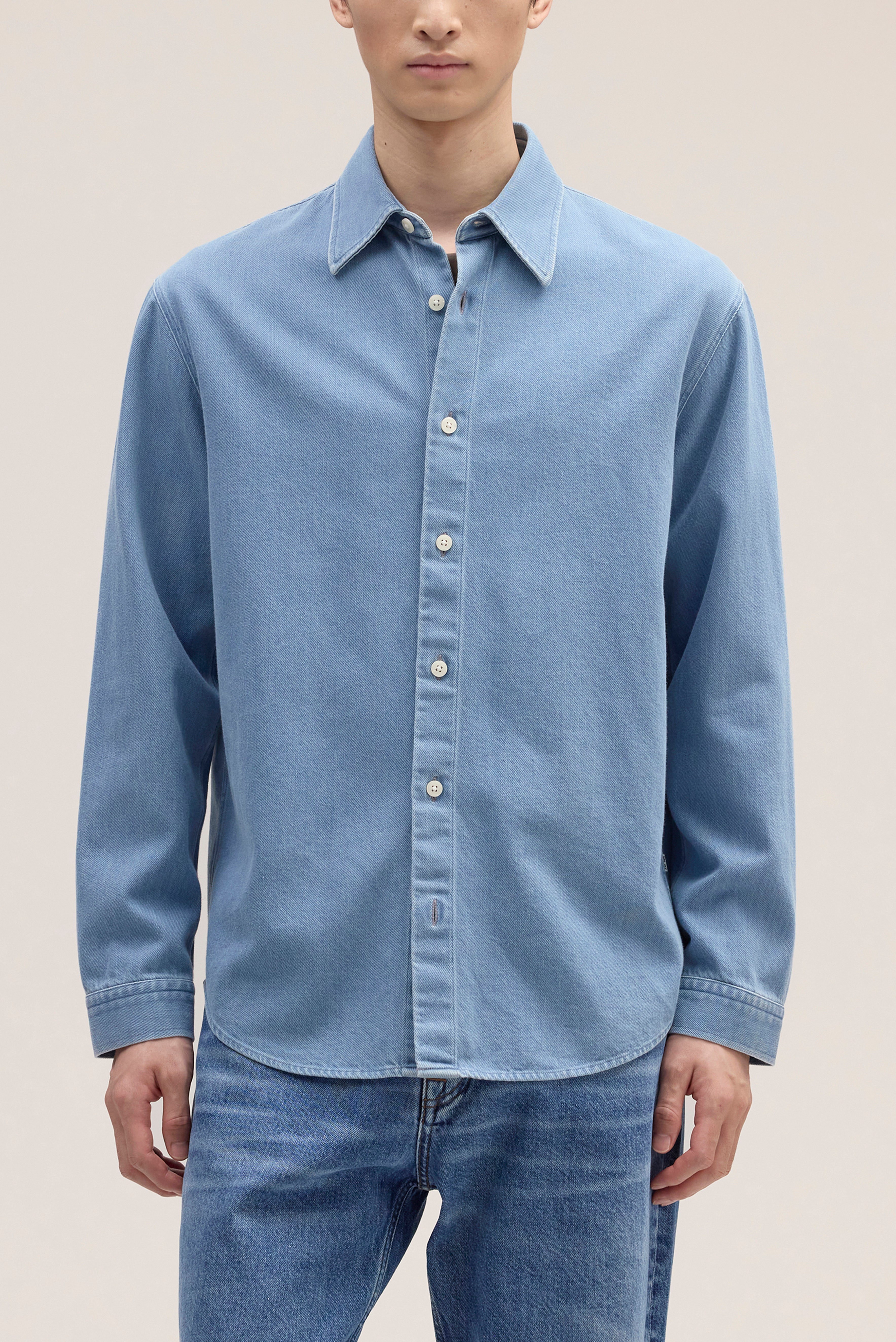 NN07 Casper Shirt Blue Denim