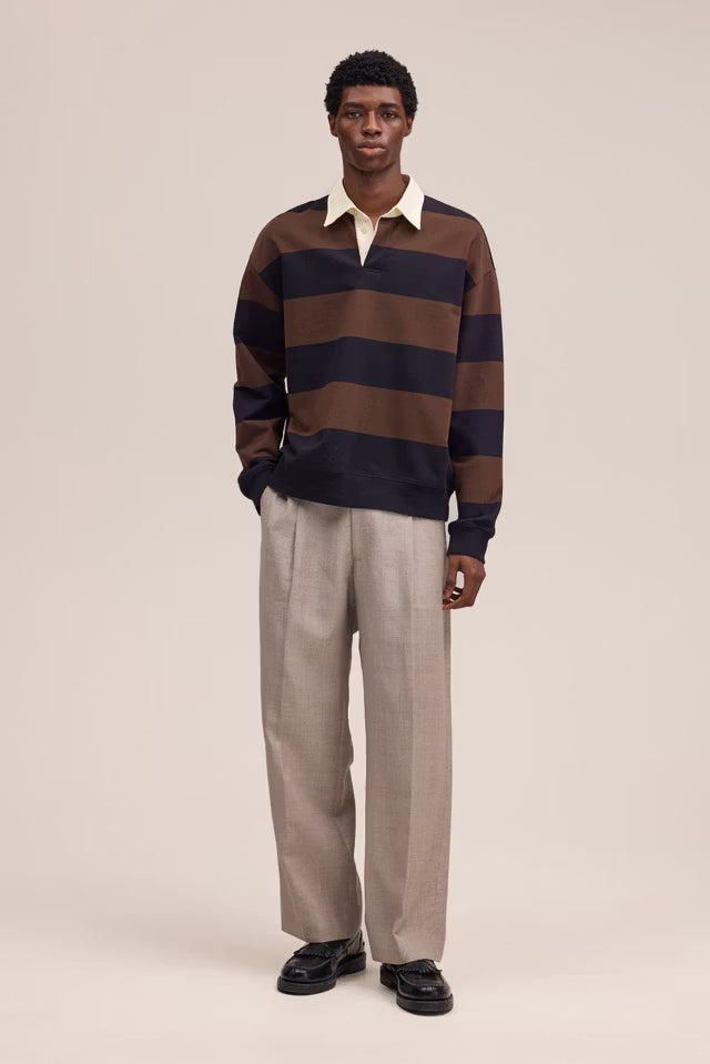 NN07 David Long Sleeve Polo Organic Cotton