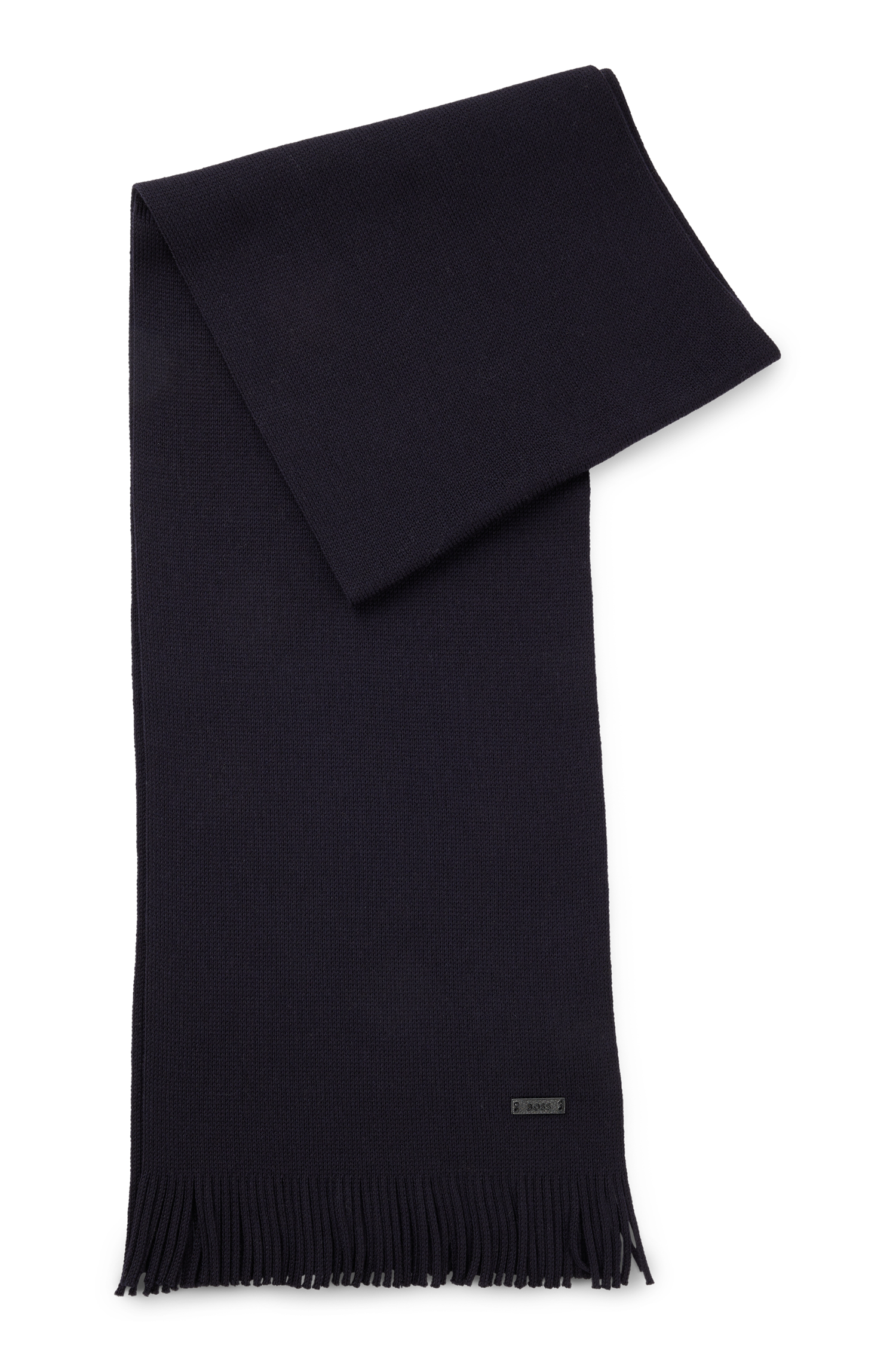 BOSS Knit Scarf Pure Merino Wool