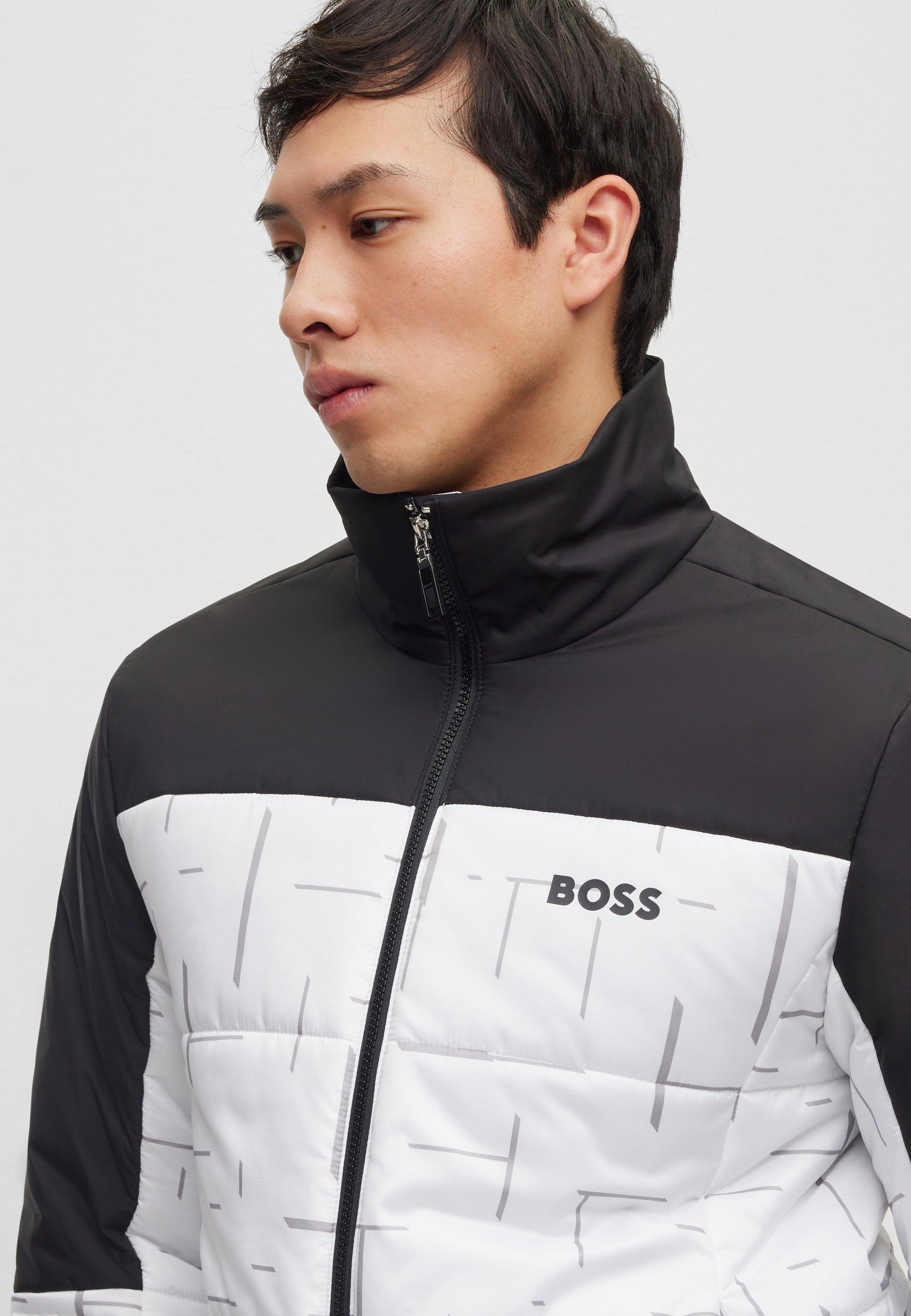 BOSS Regular Fit Water Repellant Padded Jacket