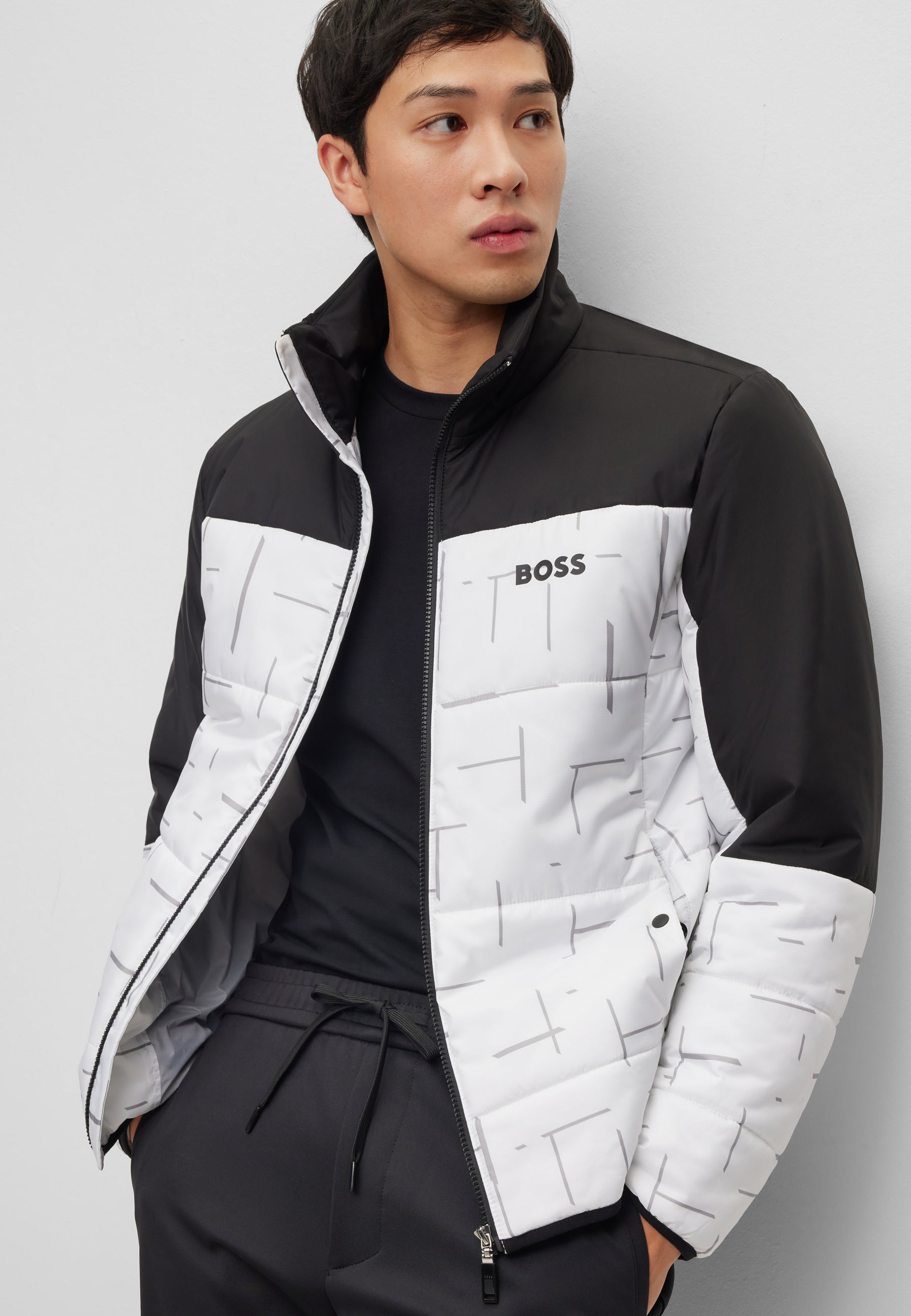 BOSS Regular Fit Water Repellant Padded Jacket