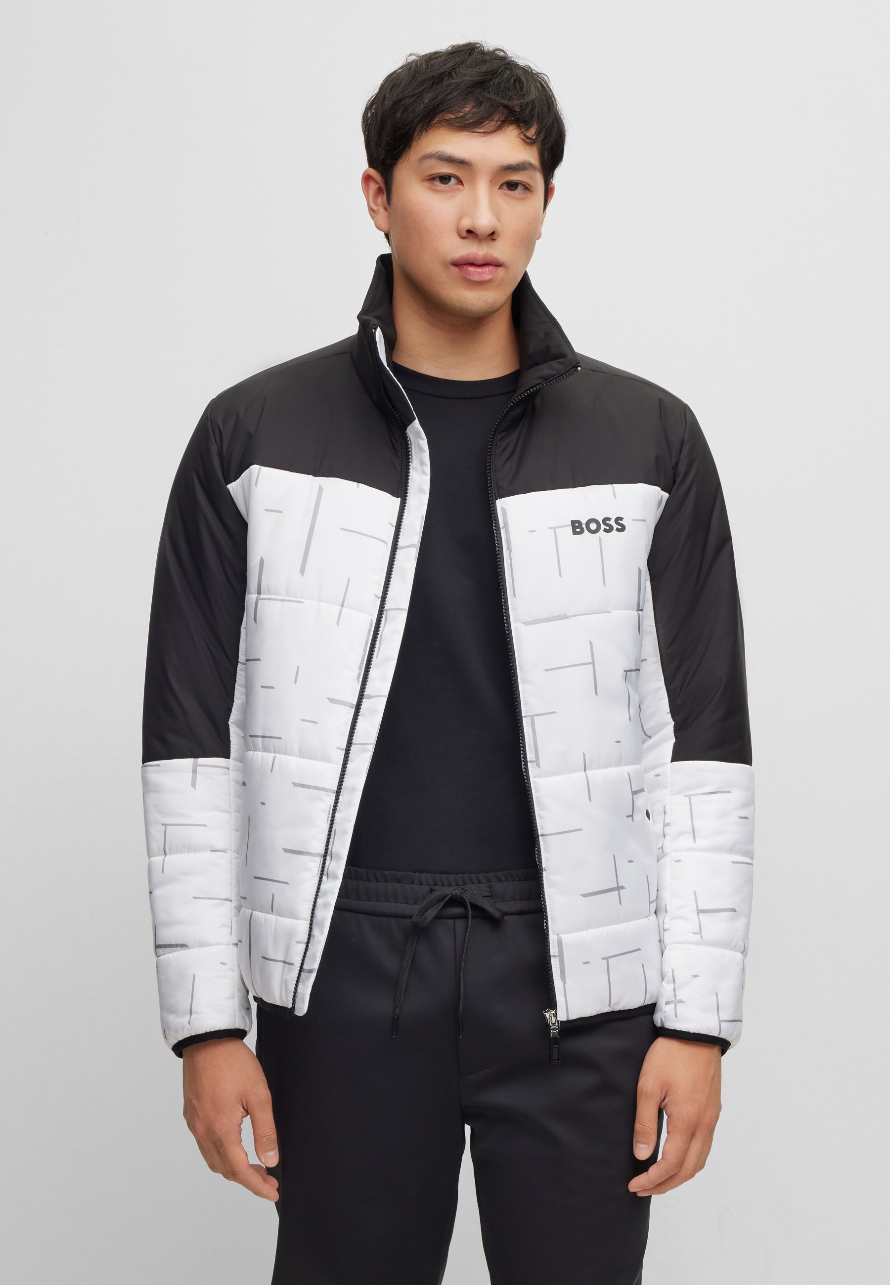 BOSS Regular Fit Water Repellant Padded Jacket