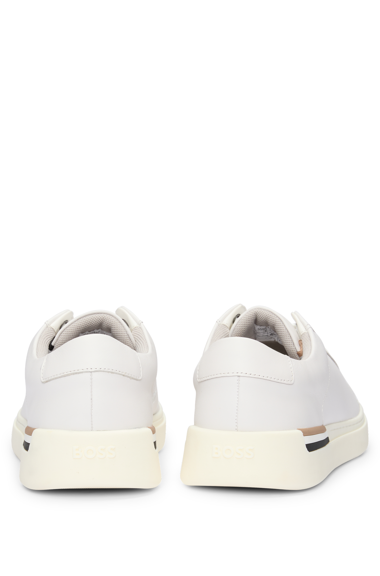 BOSS Icon Stripe Sneaker Leather Upper