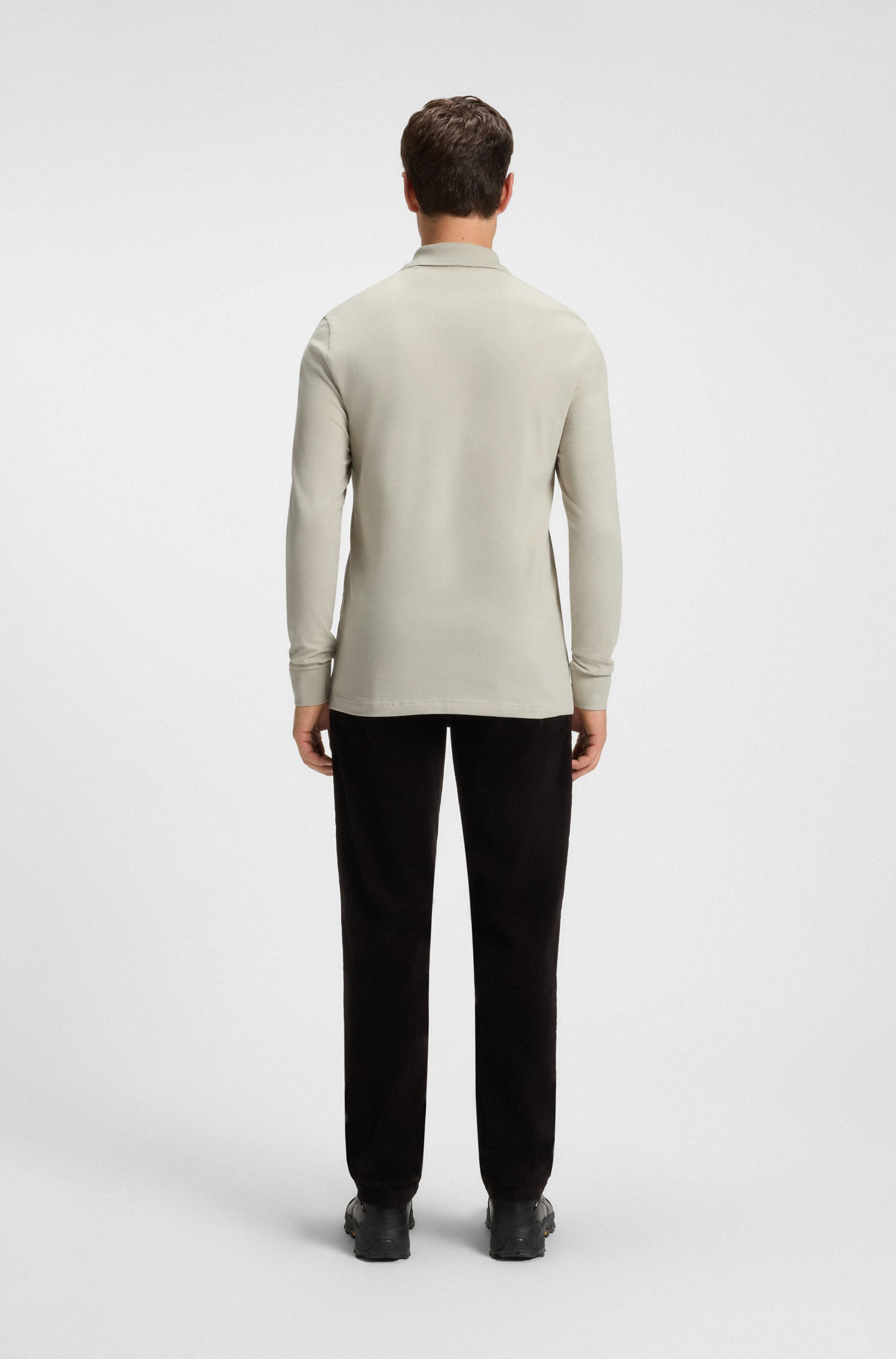 BOSS Slim Fit Polo Shirt Logo Patch Stretch Cotton