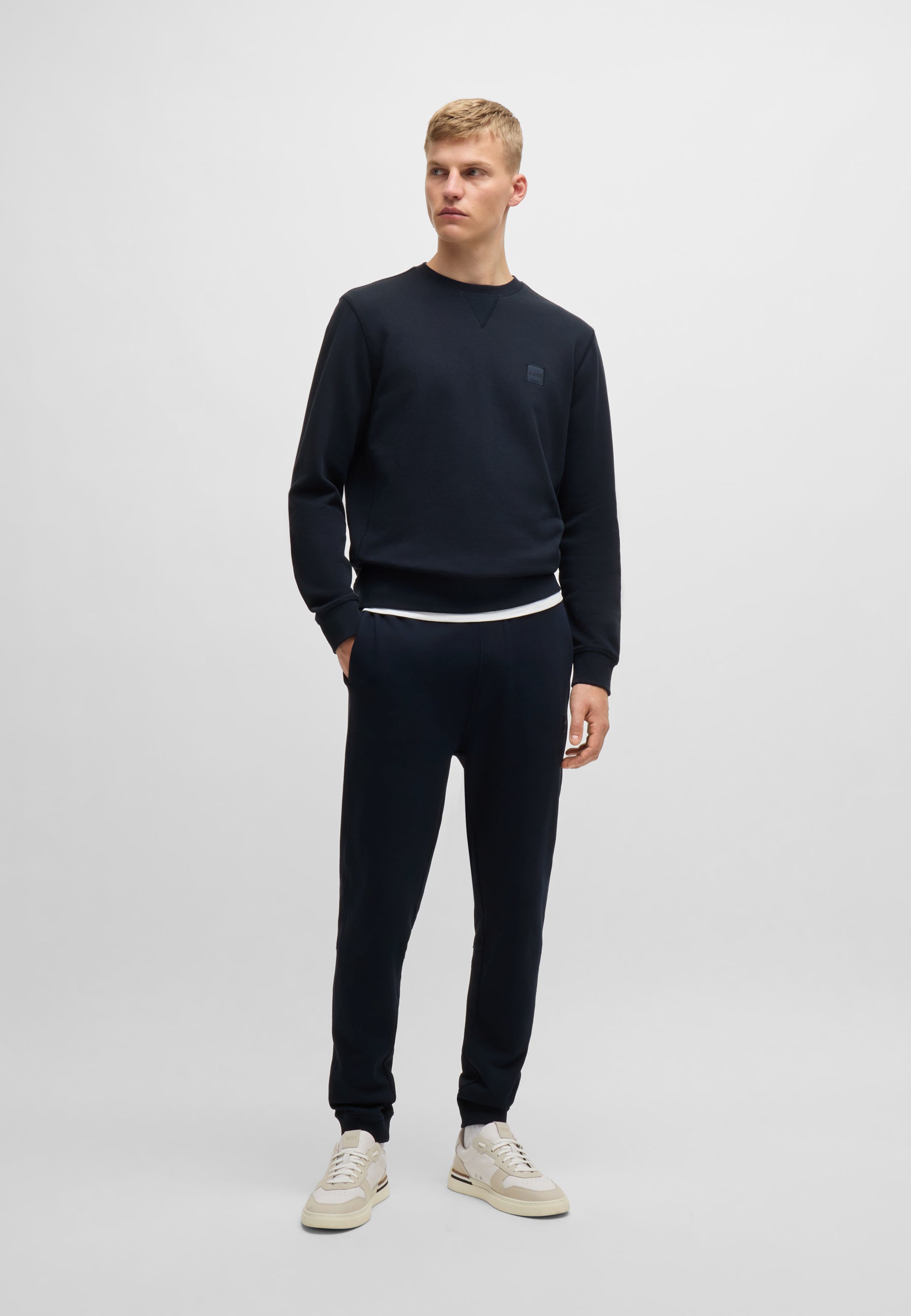 BOSS Regular Fit Tracksuit Bottom Pure Cotton