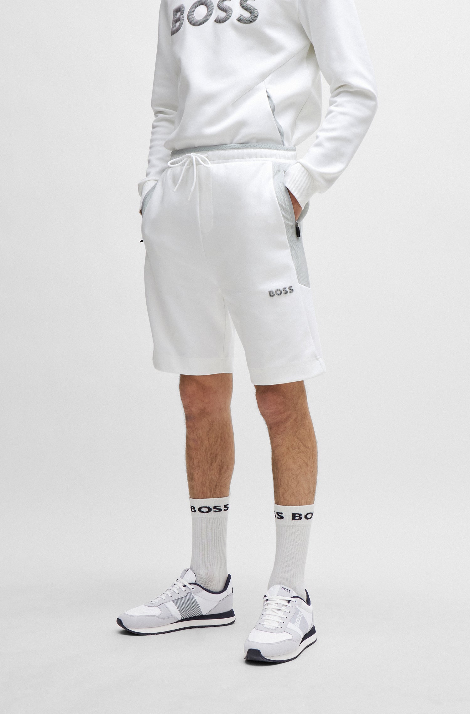 BOSS Regular Fit Jersey Short Cotton Stretch