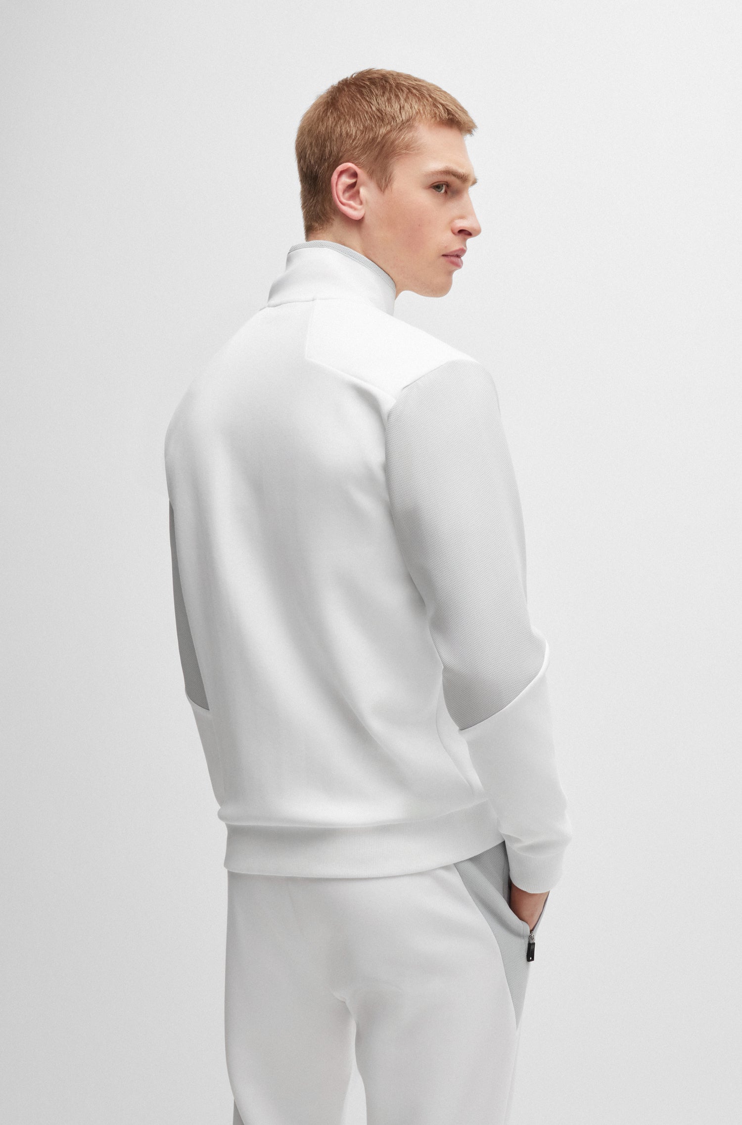 BOSS Full Zip Jersey Cotton Stretch