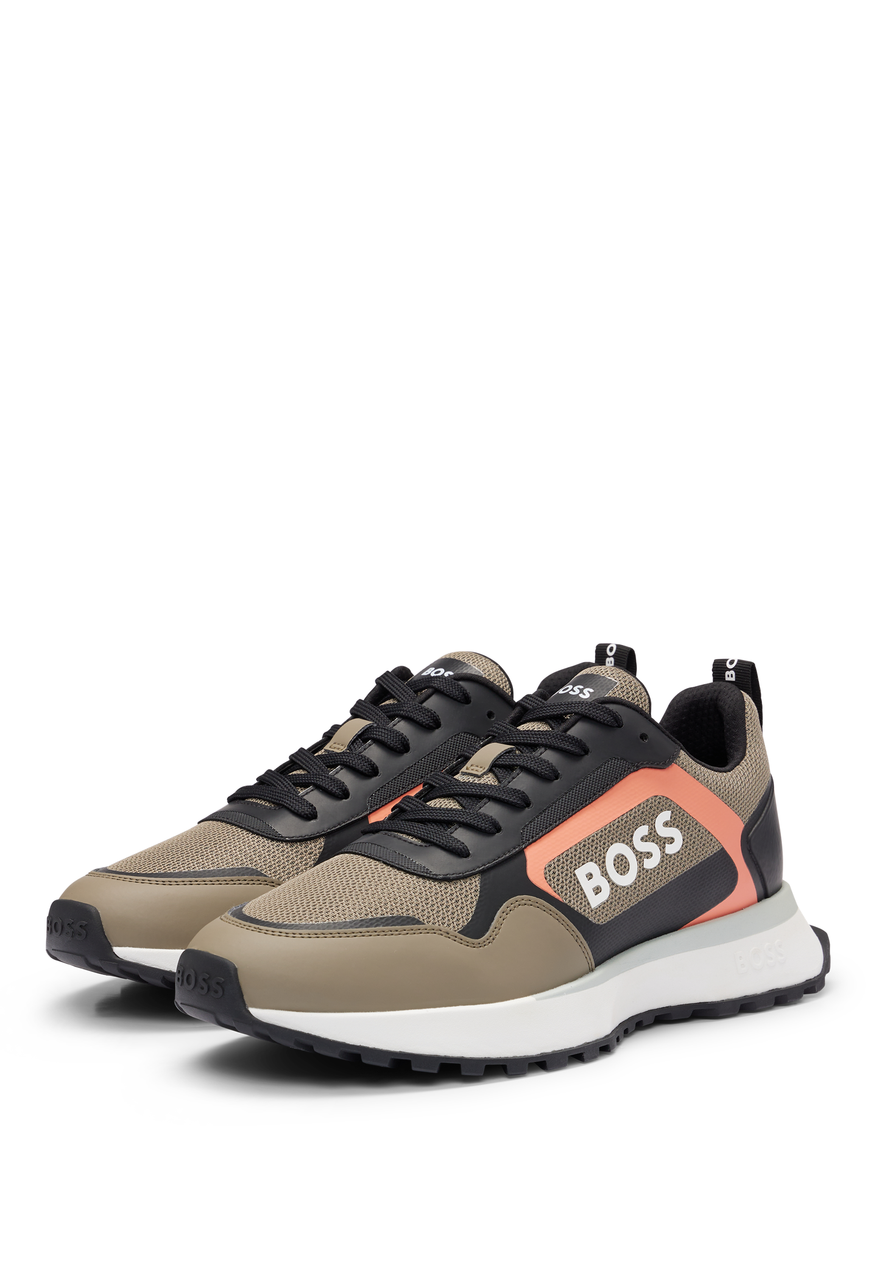 BOSS Lace Up Sneaker Rubber Sole