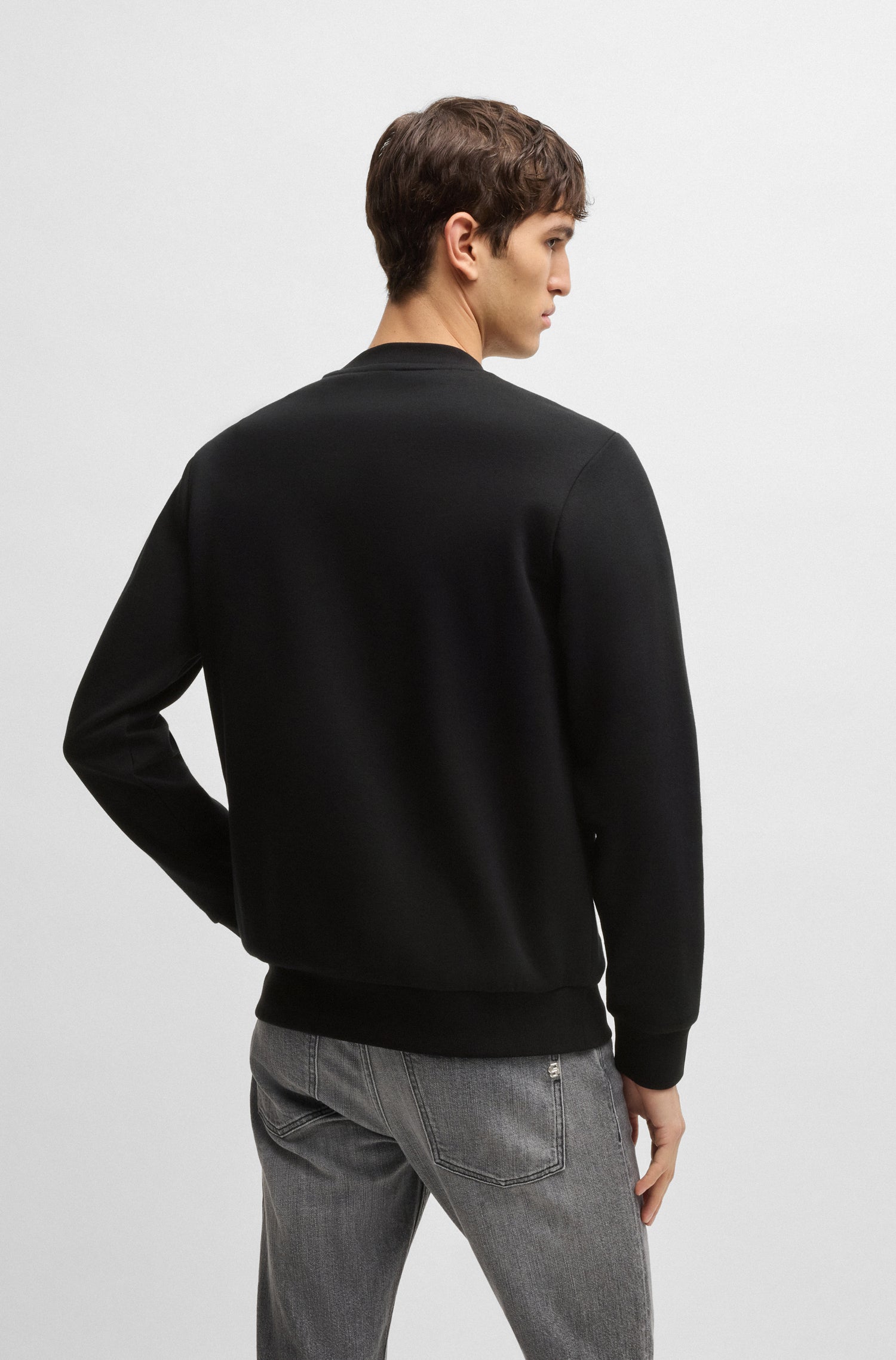 BOSS Regular Fit Crewneck Mercerised Cotton