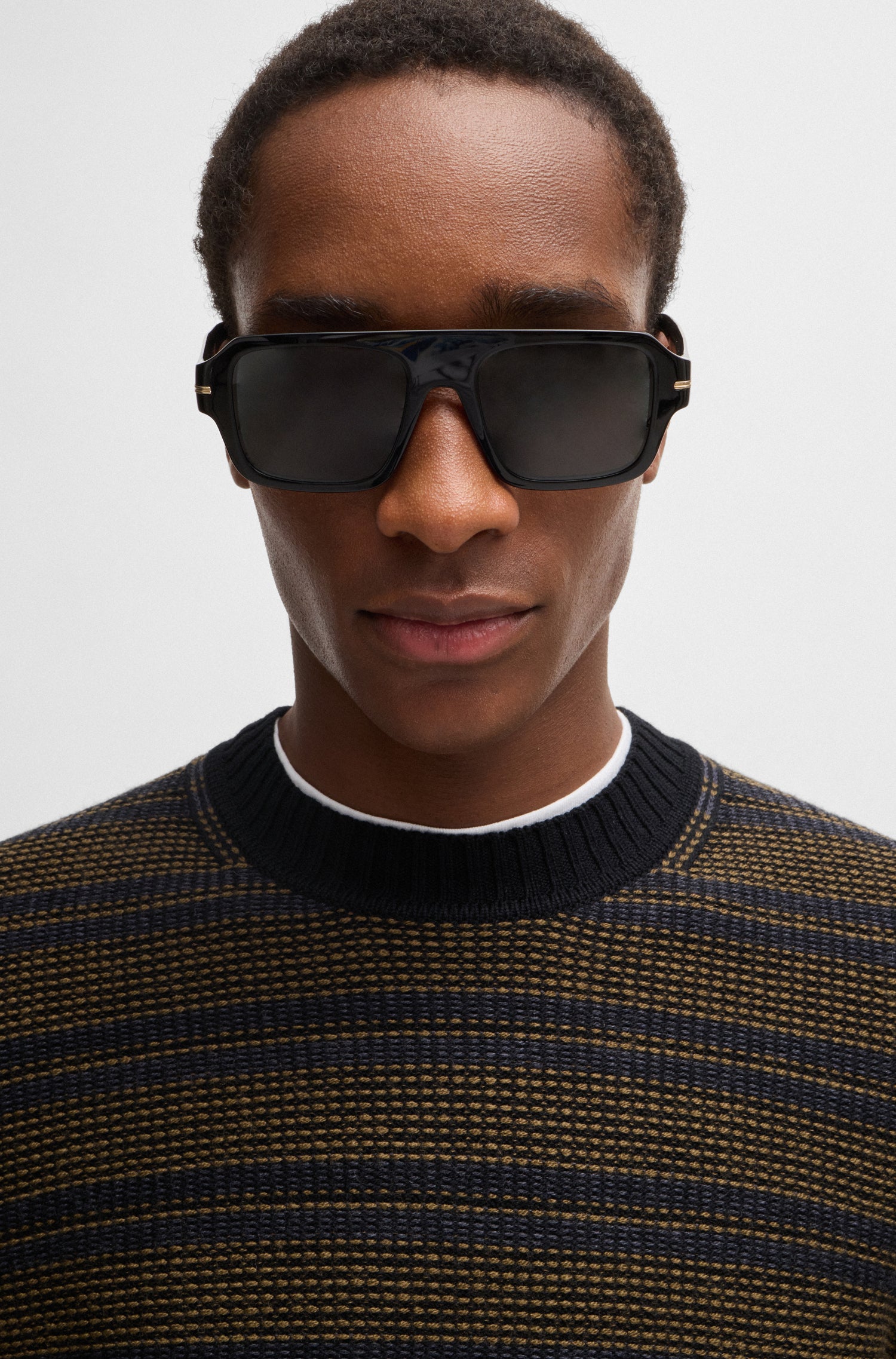 BOSS Regular Fit Knit Wool Blend