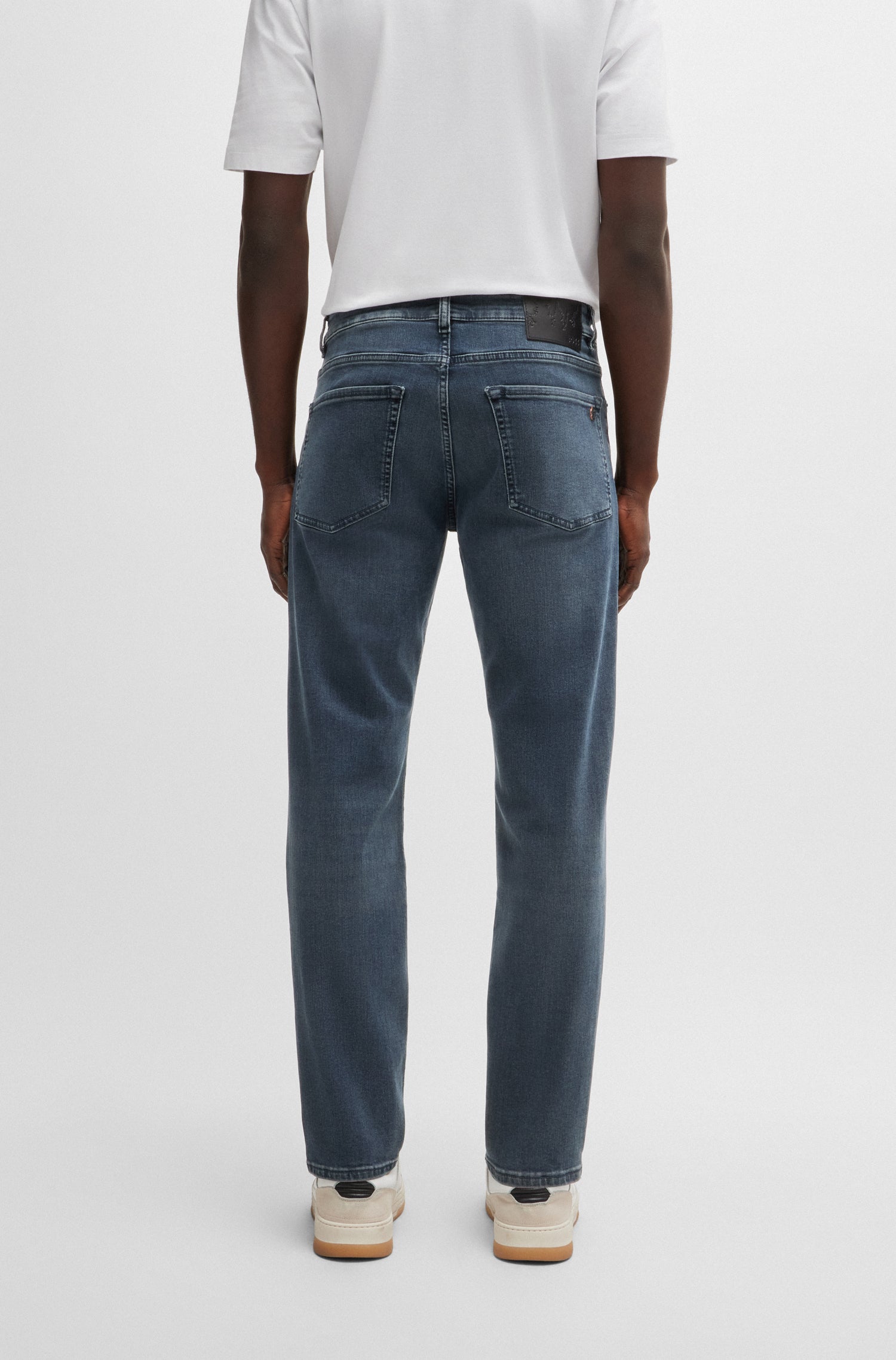 BOSS Regular Fit Jean Stretch Washed Denim