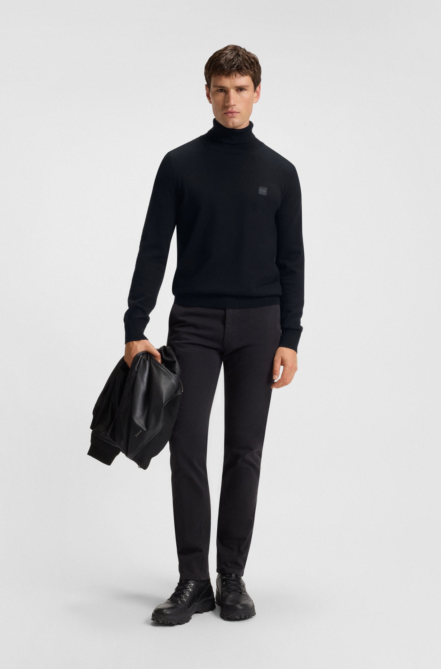BOSS Trutle Neck Knit Cotton Cashmere
