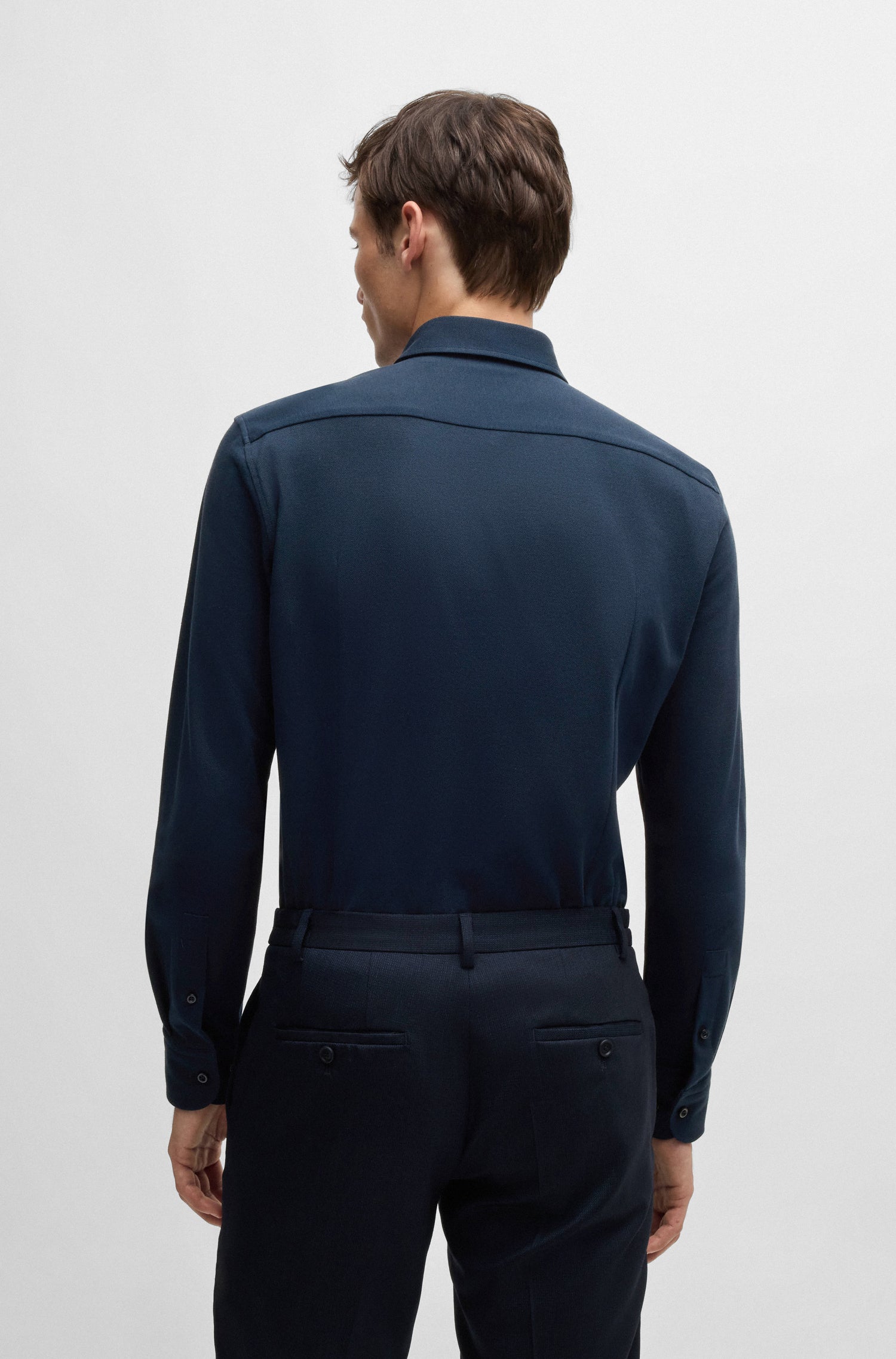 BOSS Slim Fit Shirt Performance Stretch Pure Cotton