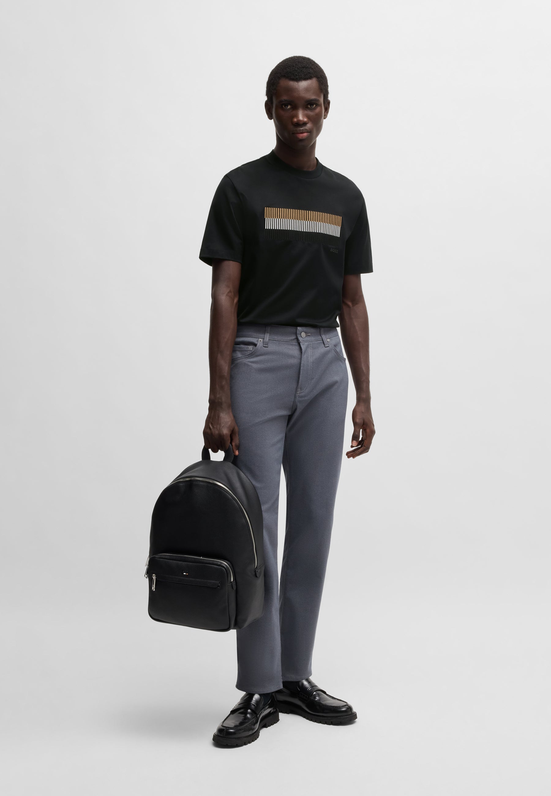 BOSS Mercerised Cotton T-Shirt Icon Print