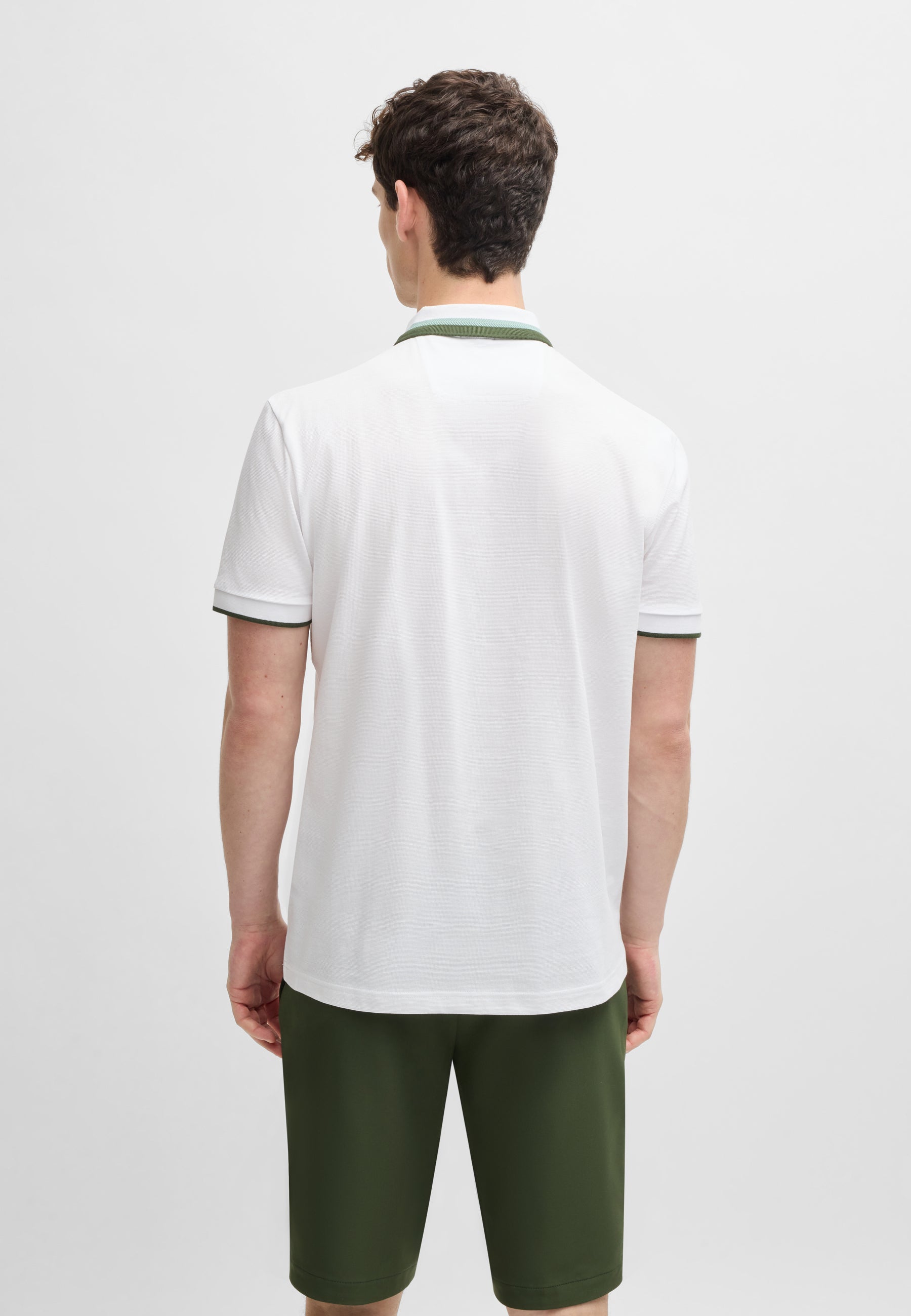 BOSS Polo Shirt Contrast Stripes