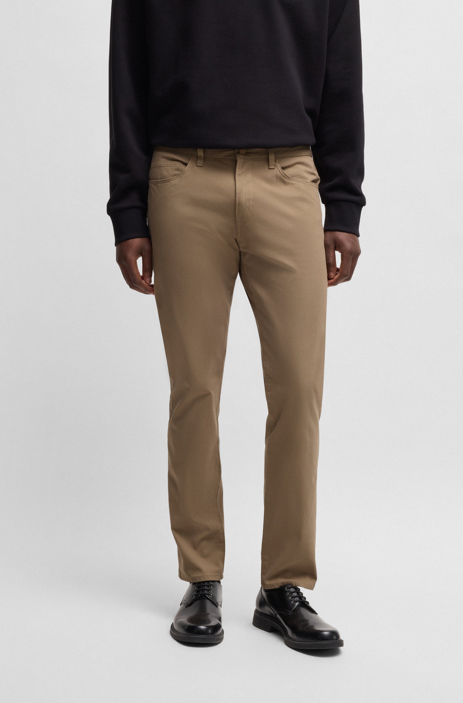 BOSS Slim Fit Trousers Performance Stretch Fabric