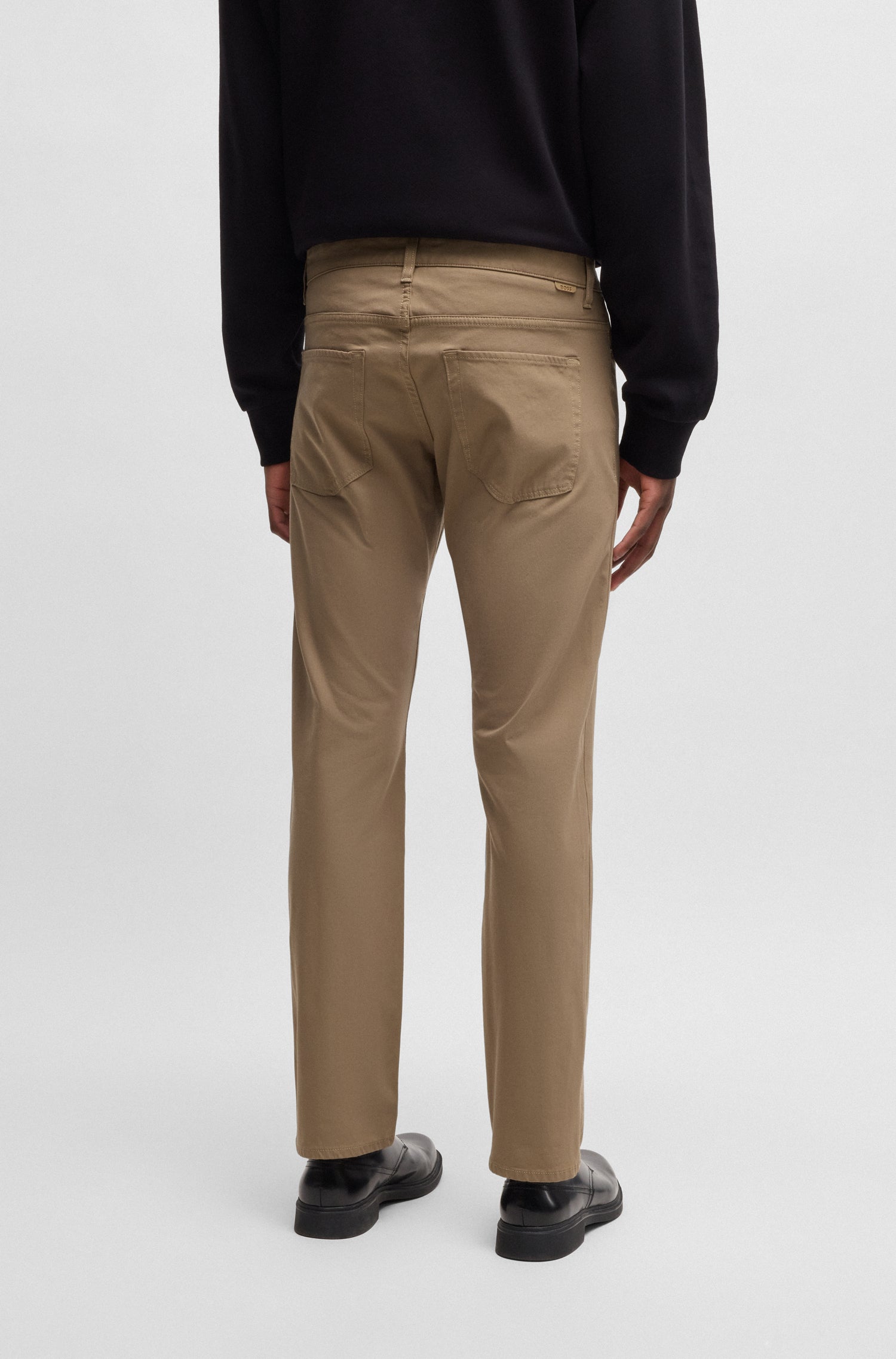 BOSS Slim Fit Trousers Performance Stretch Fabric