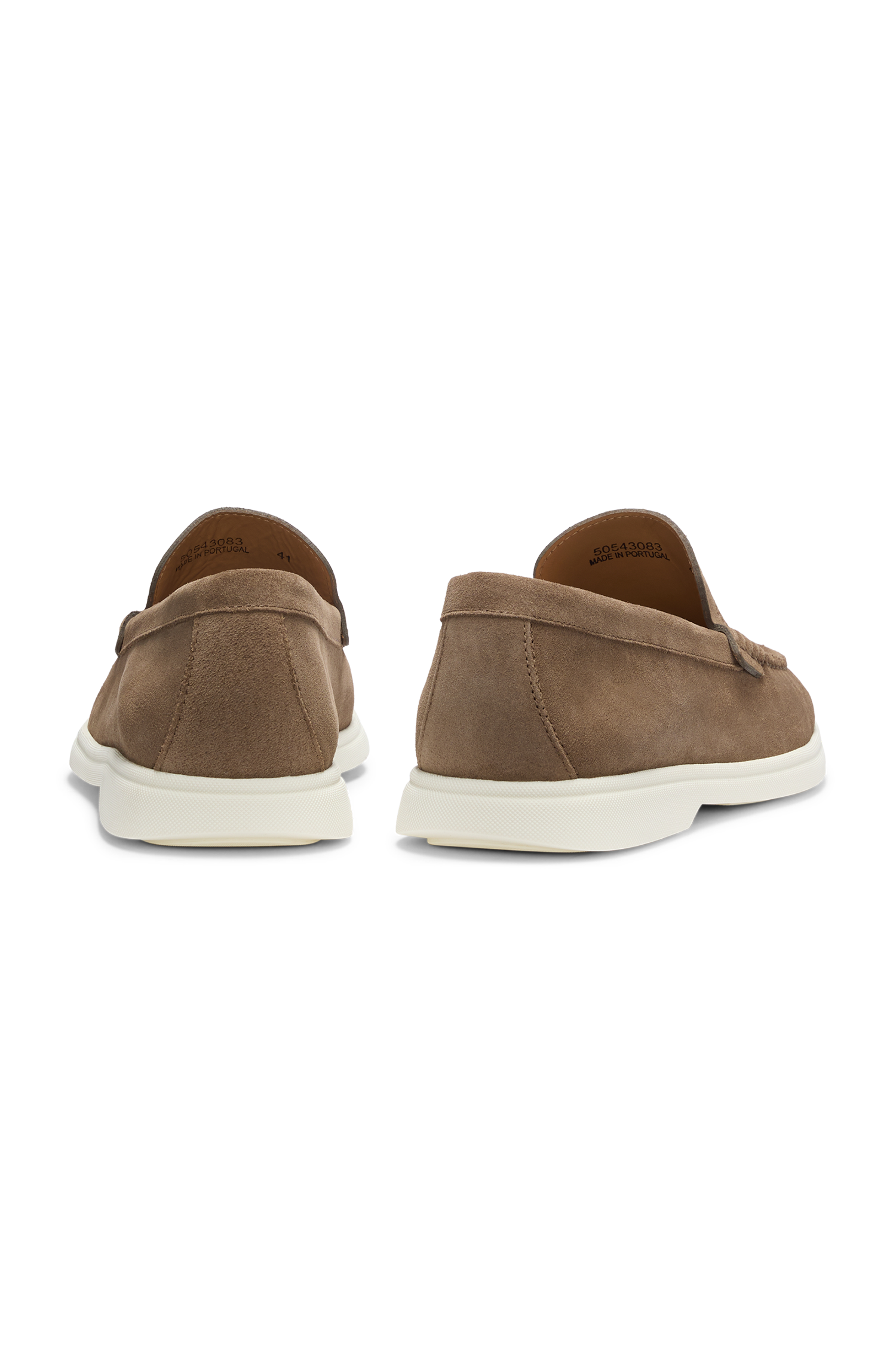 BOSS Suede Loafers Contrast Outsole