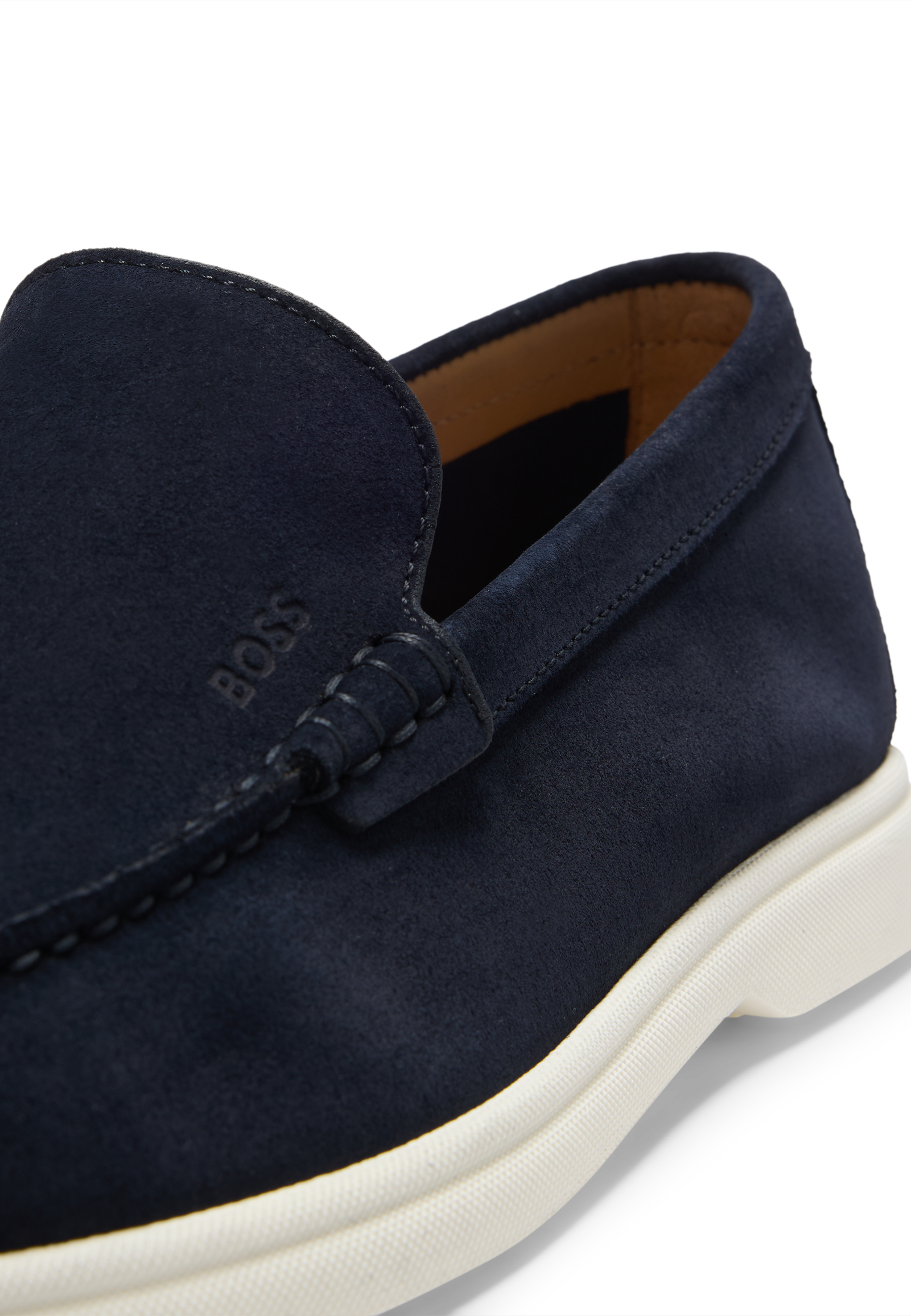 BOSS Suede Loafers Contrast Outsole