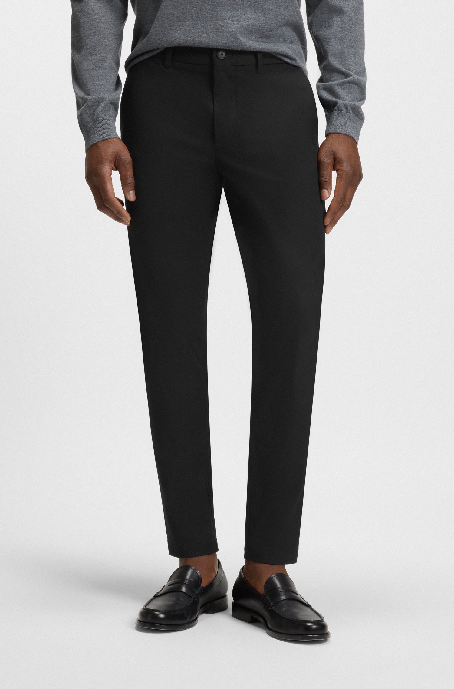 BOSS Slim Fit Trouser Stretch Cotton Blend