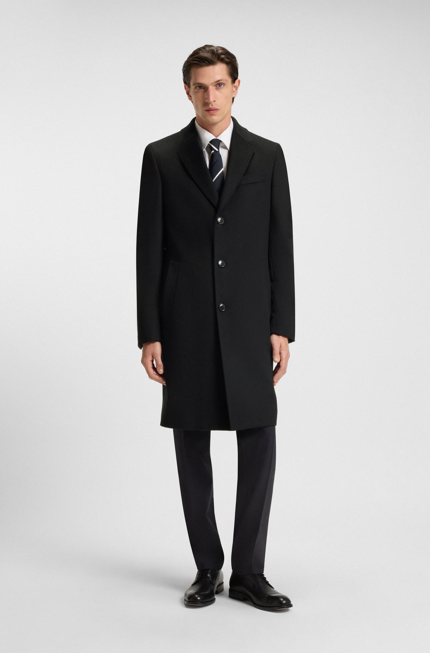 BOSS Over Coat Wool Cashmere Blend
