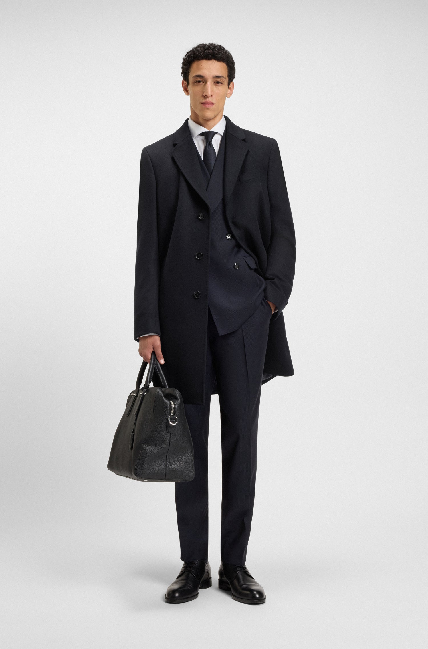 BOSS Over Coat Wool Cashmere Blend