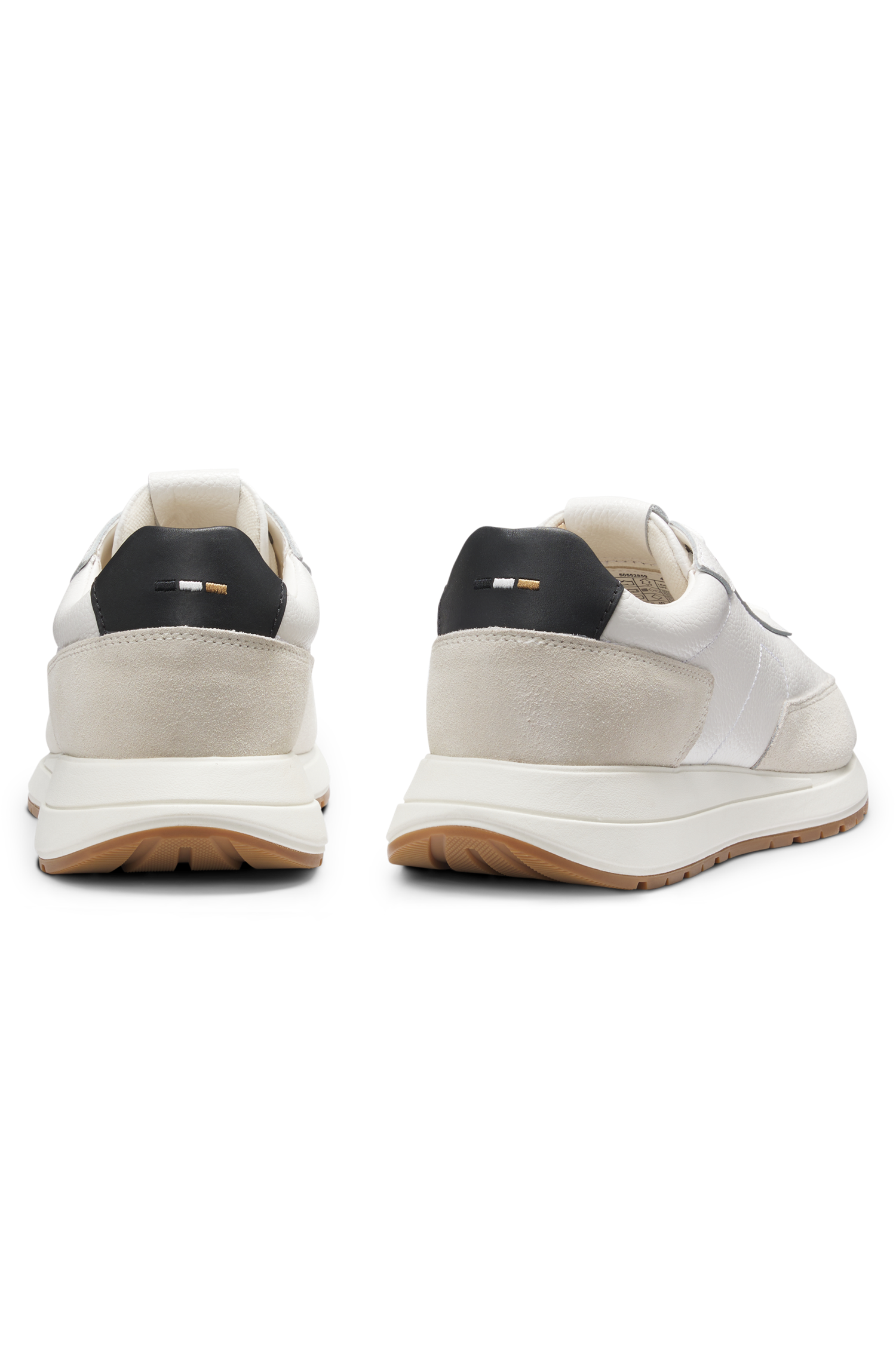 BOSS Leather Upper Sneaker Suede Trims