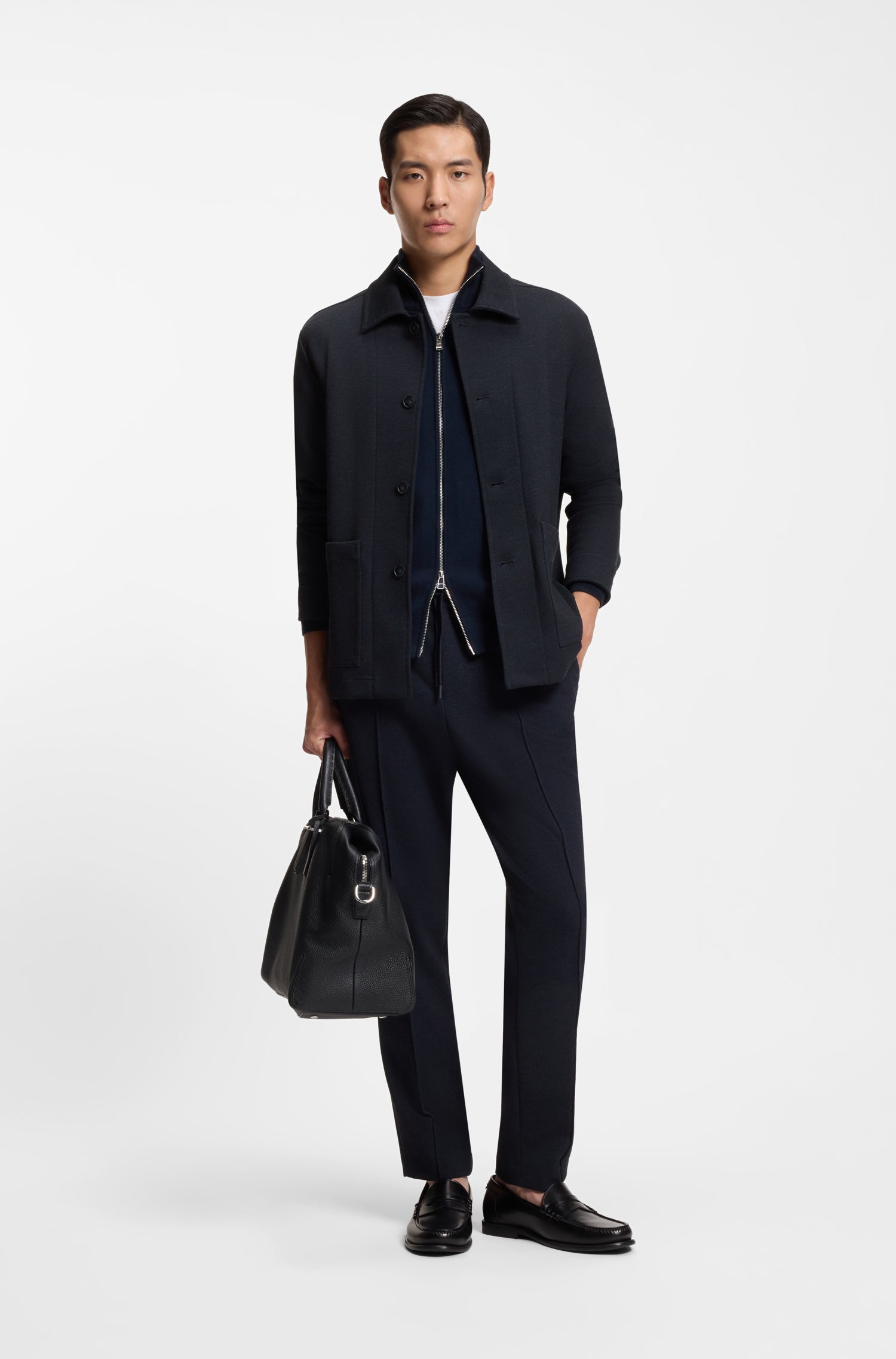 BOSS Over Shirt Jacket Tech Stretch Material