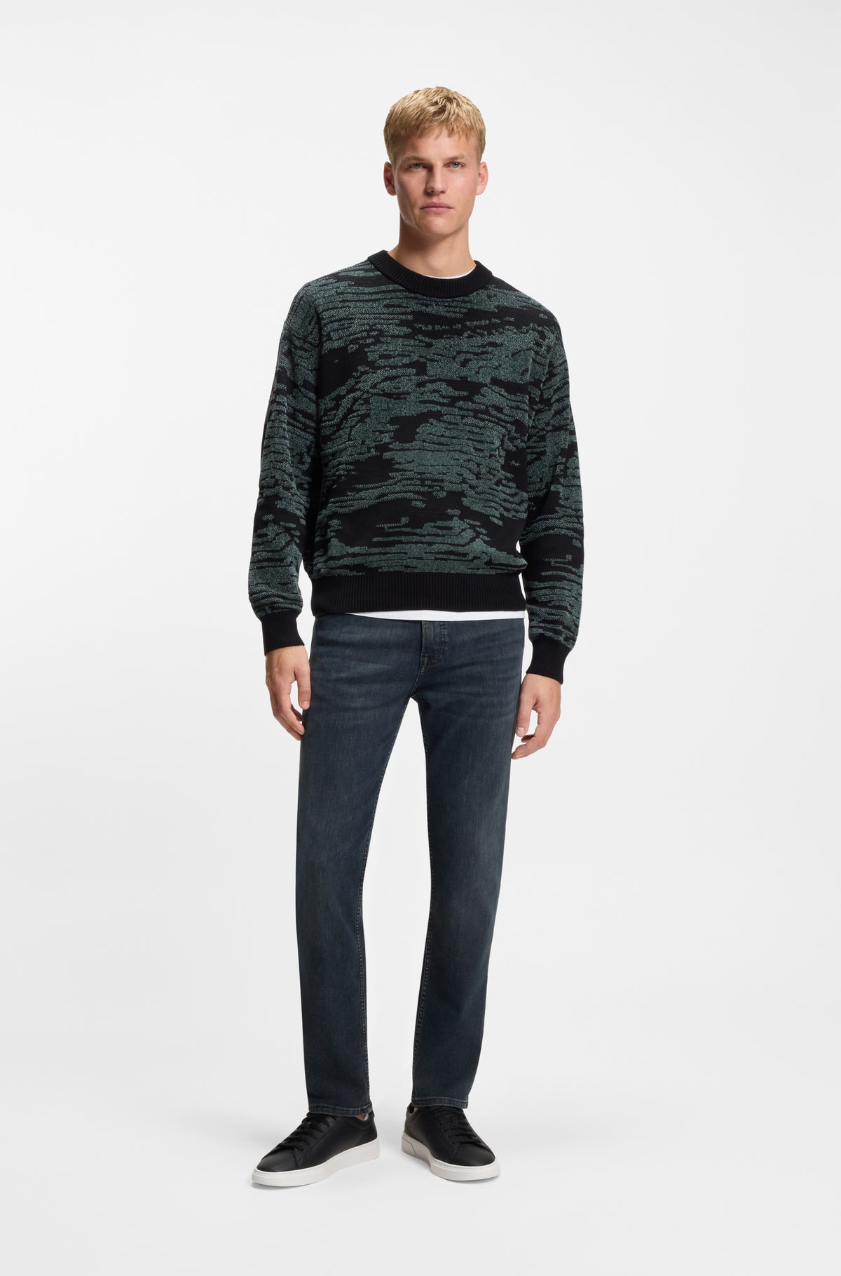 BOSS Regular Fit Jean Stretch Material