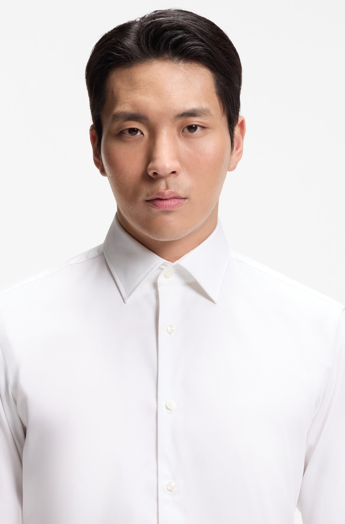 BOSS Regular Fit Shirt Textured Cotton