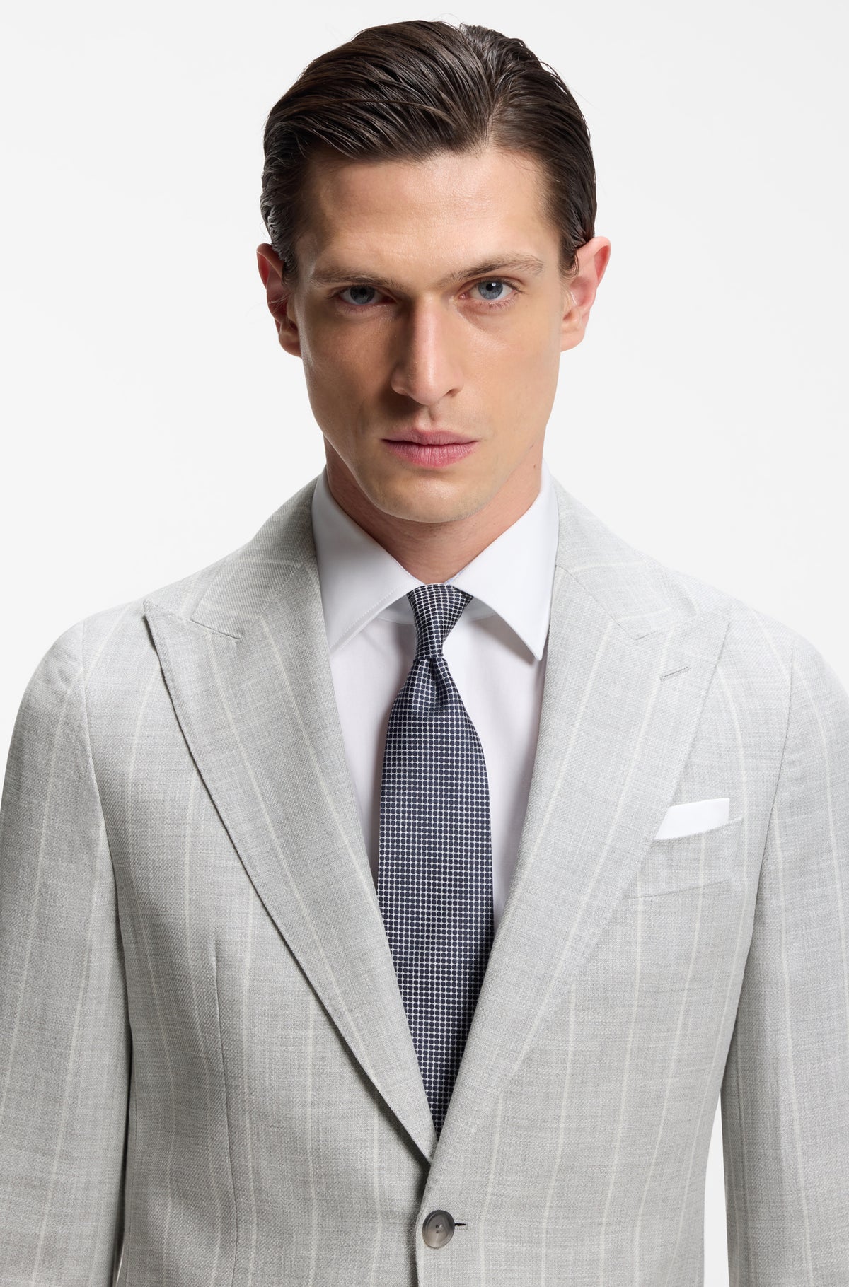 BOSS Suit Wool Cotton Blend