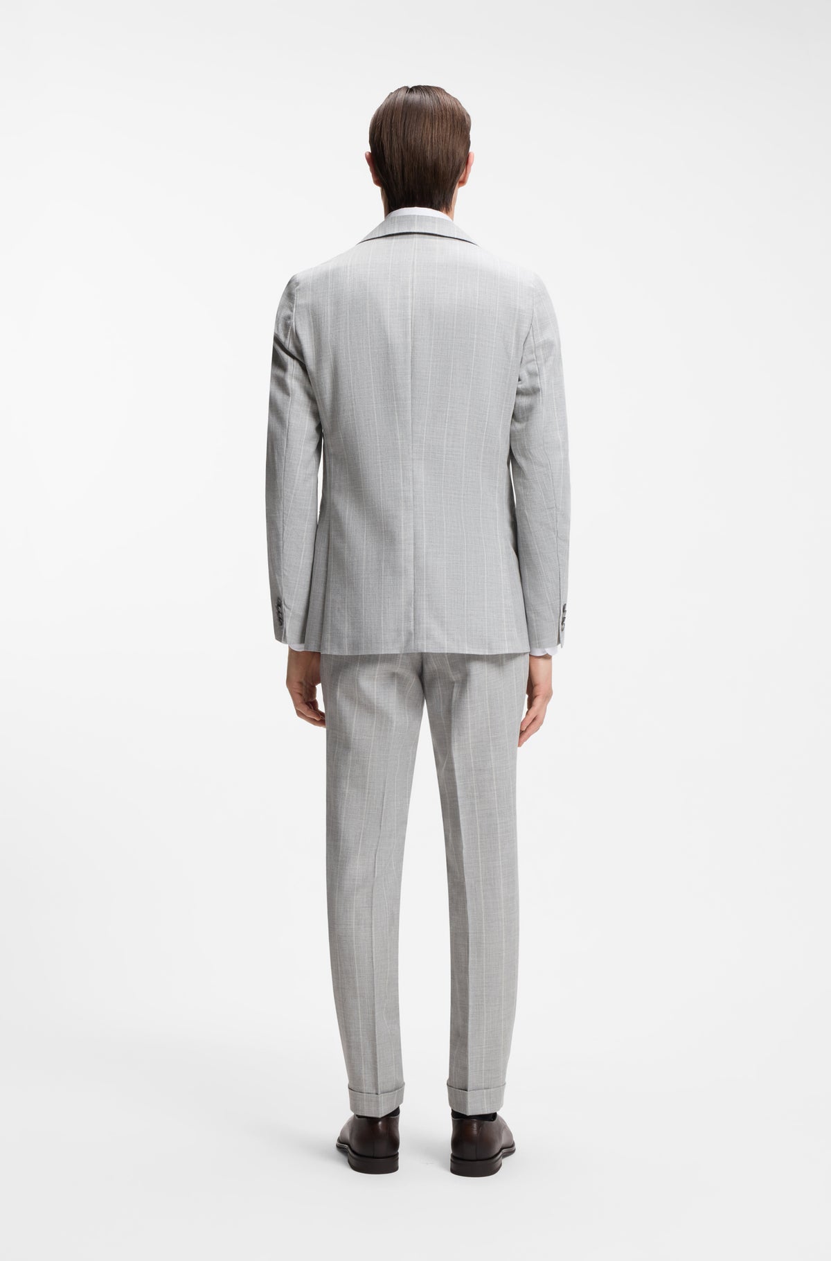 BOSS Suit Wool Cotton Blend