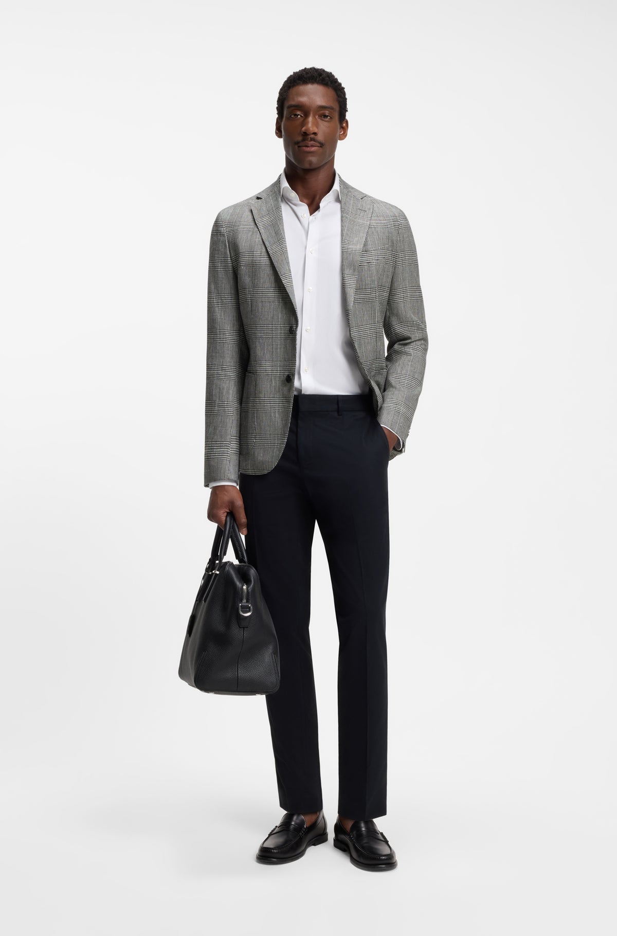 BOSS Blazer Cotton Linen Blend