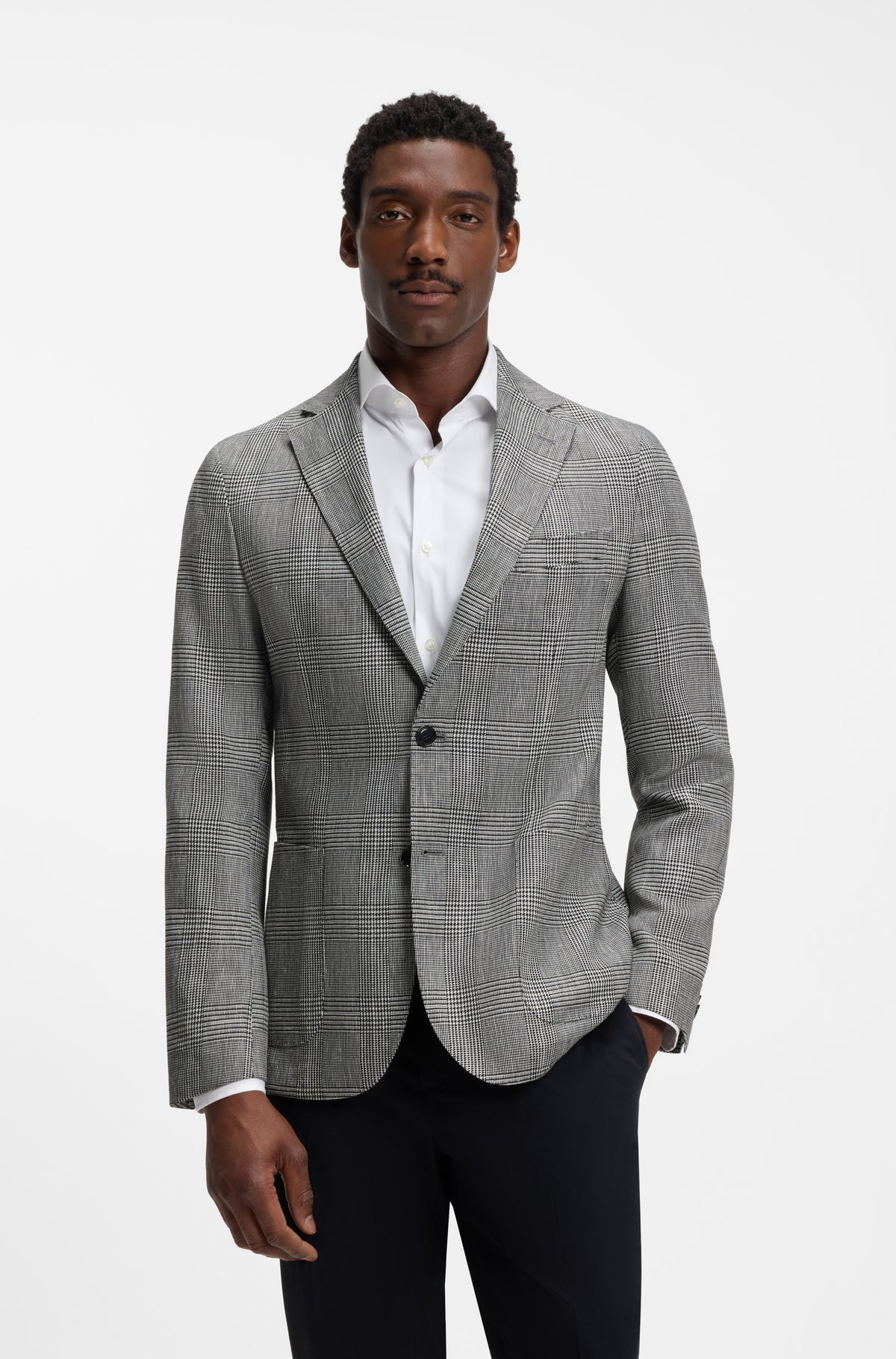 BOSS Blazer Cotton Linen Blend