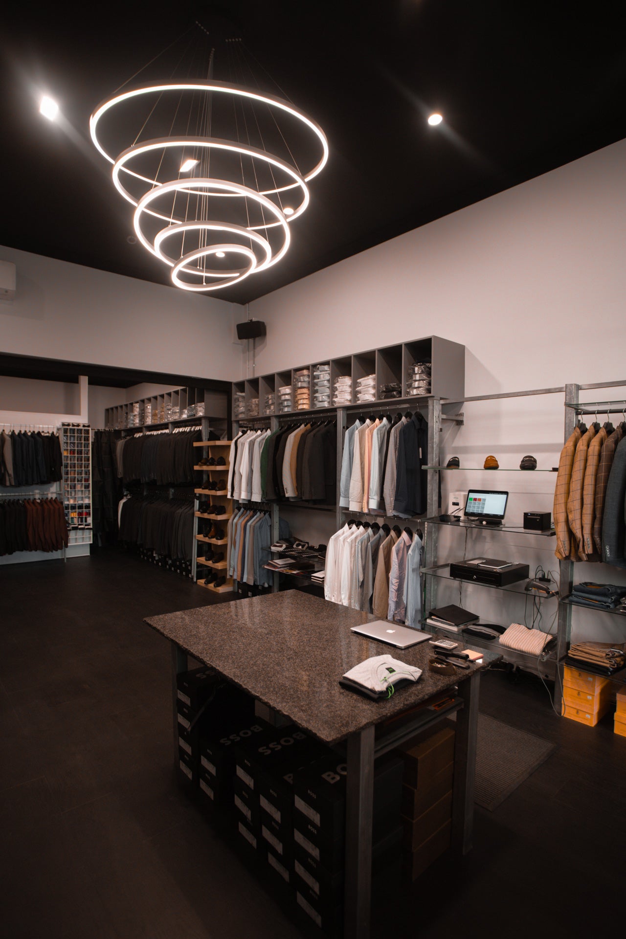Designer menswear Melbourne - BOSS, Fred Perry, James Harper suits