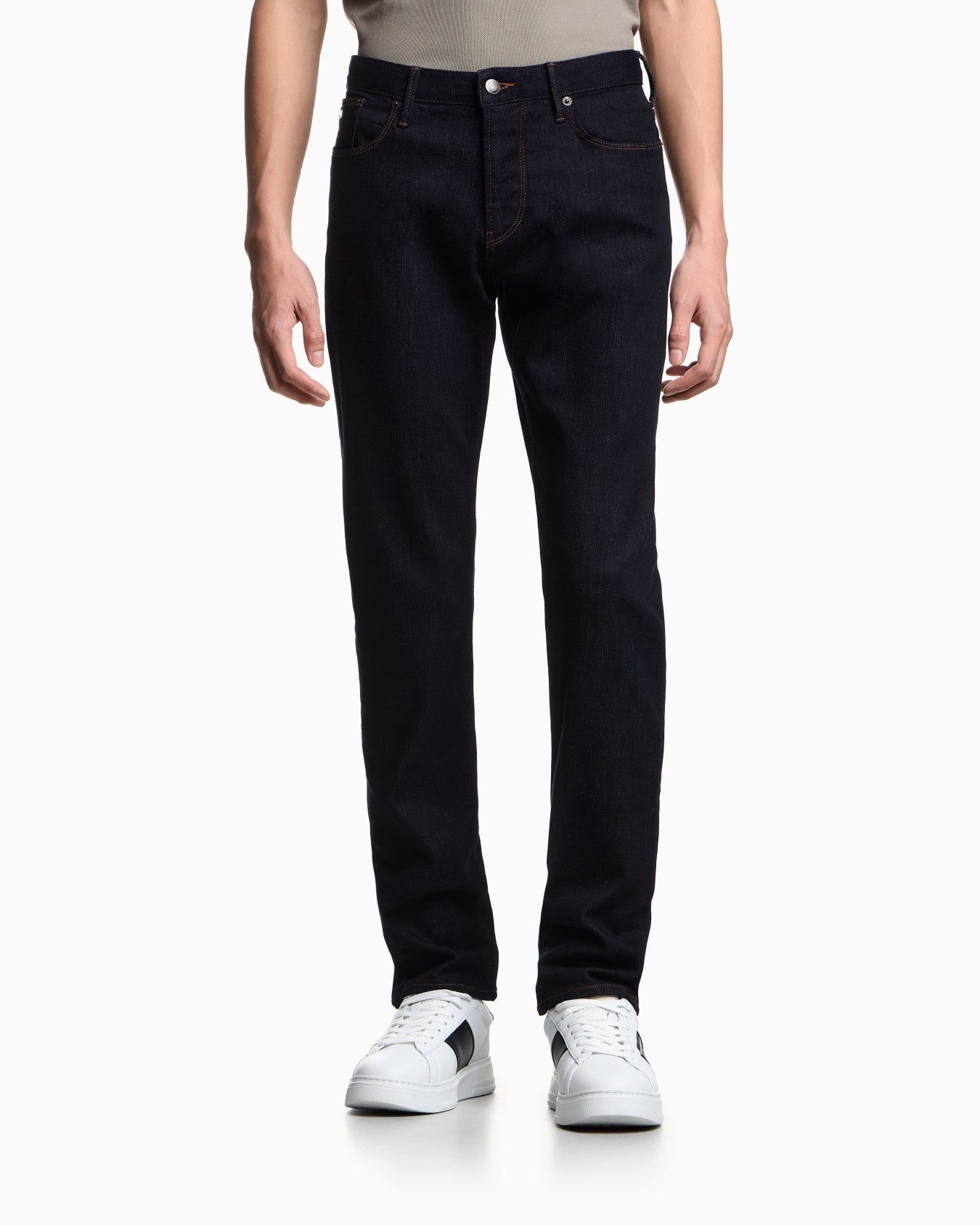 Emporio Armani Jean Slim Fit J06 Washed 11.5-oz Comfort Denim