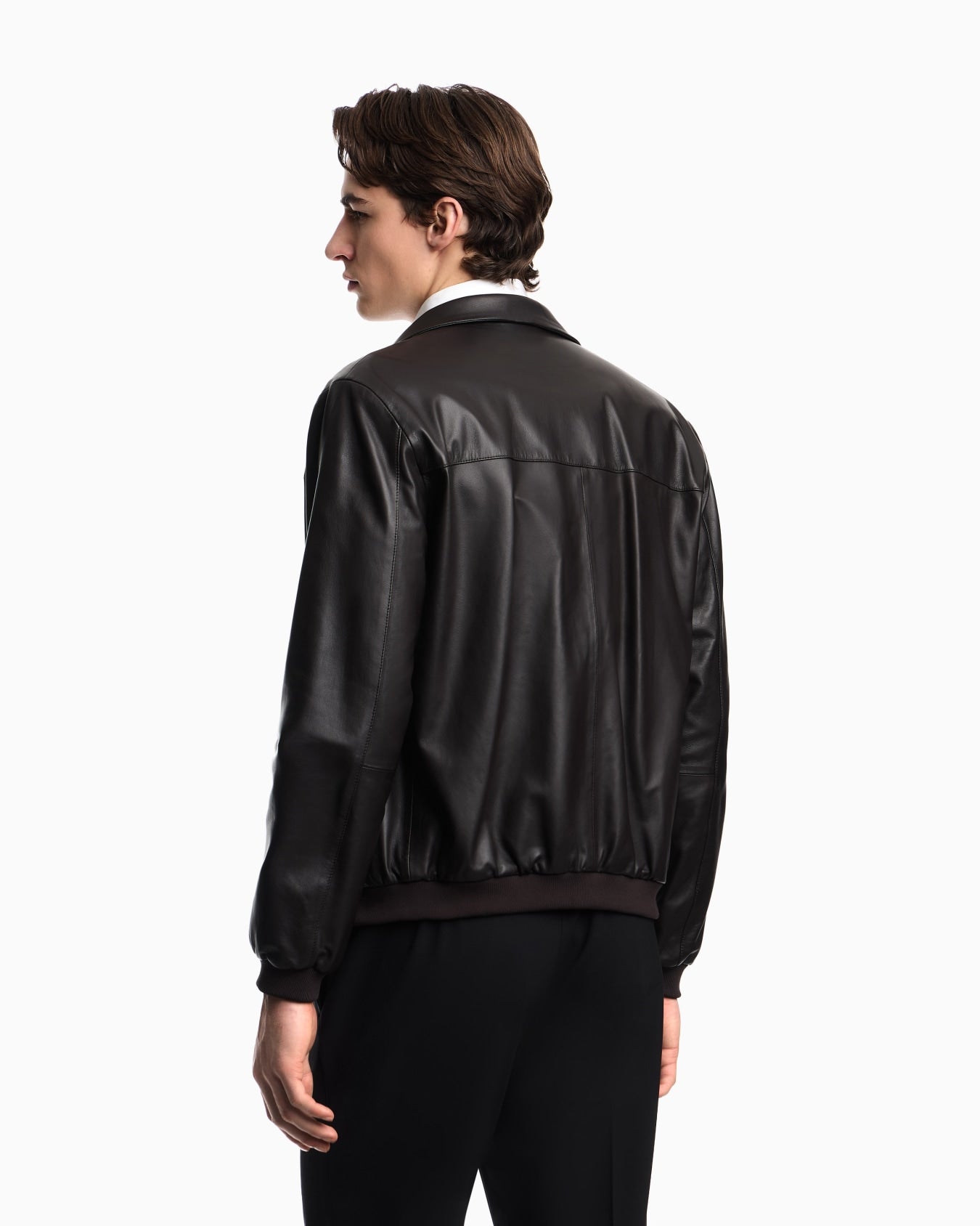 Emporio Armani Nappa Lambskin Leather Jacket