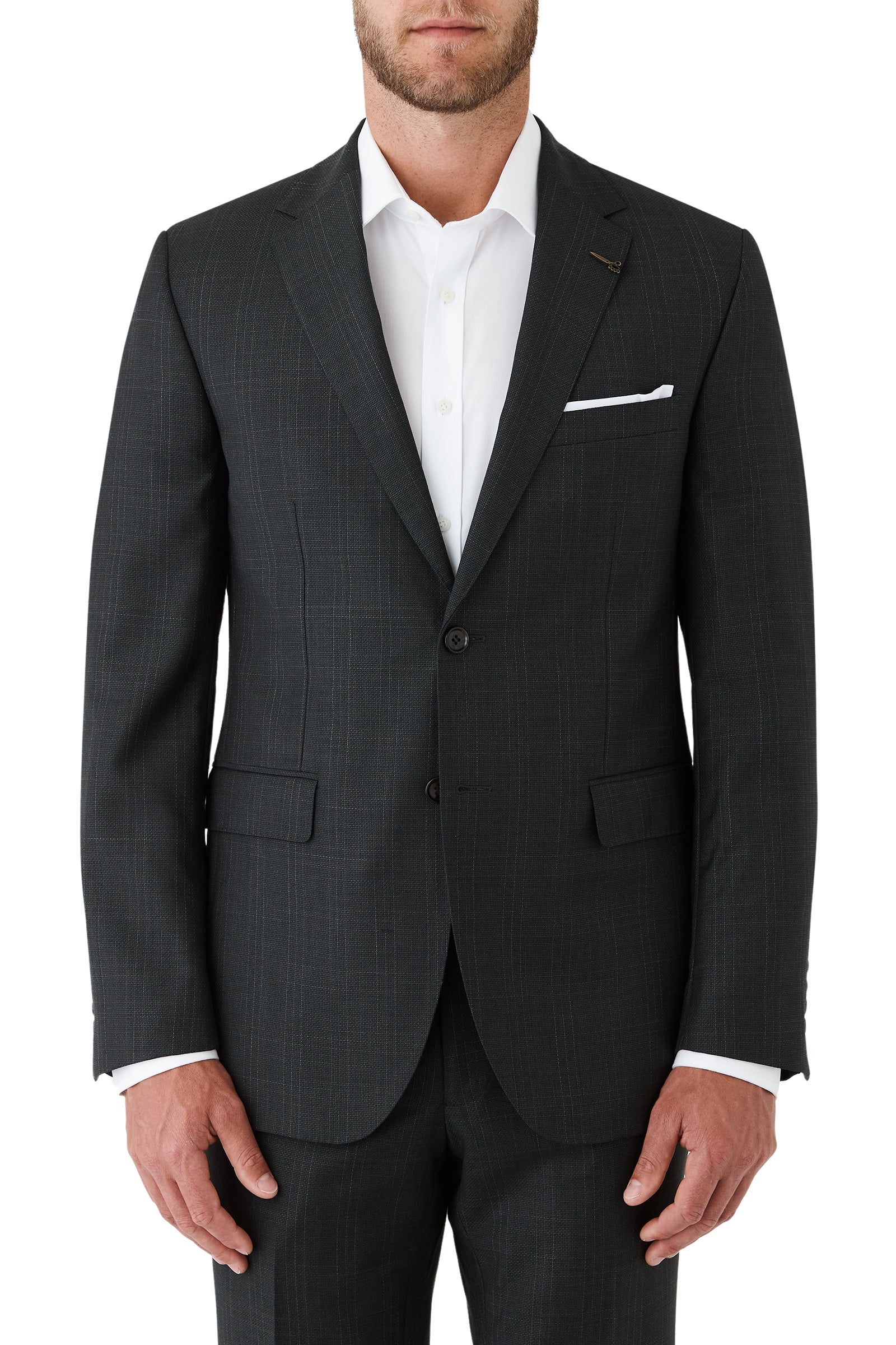 Joe Black Suit Regular Fit Pure Merino Wool
