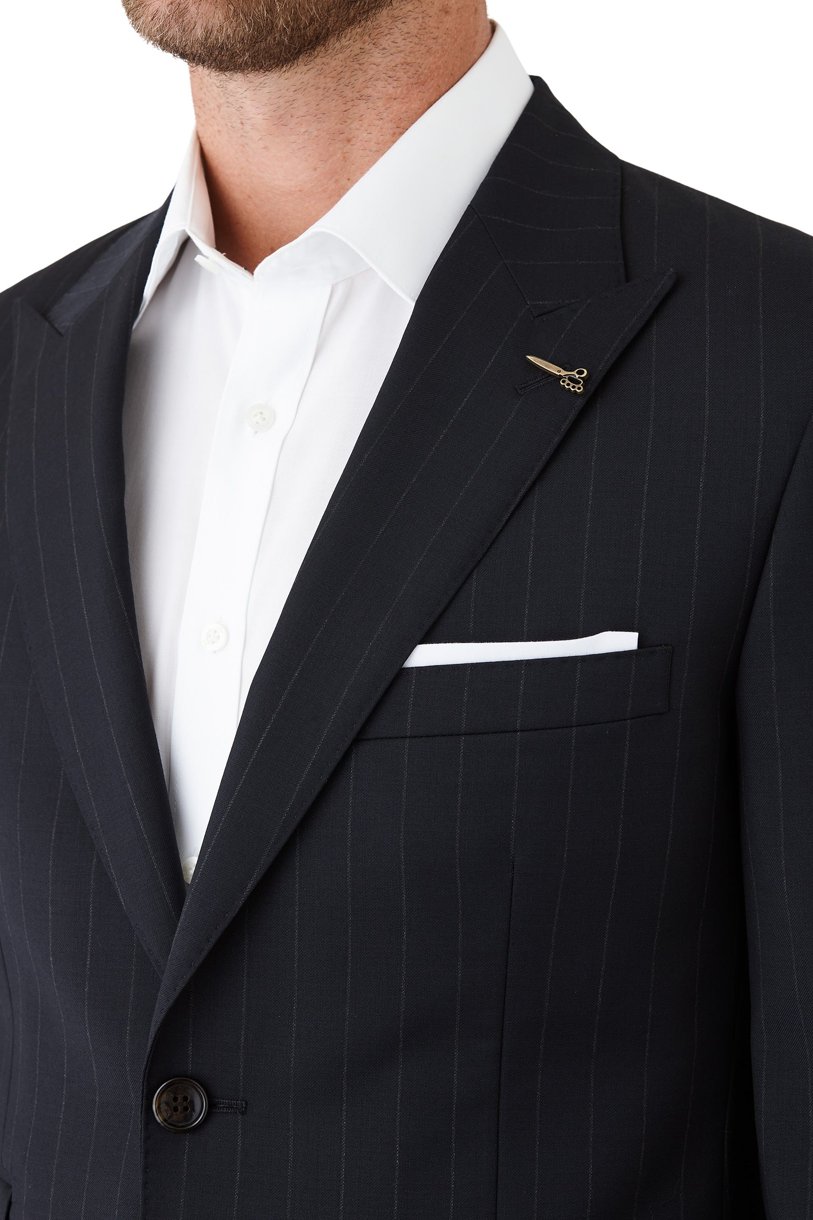 Joe Black Pin Stripe Suit Pure Merino Wool