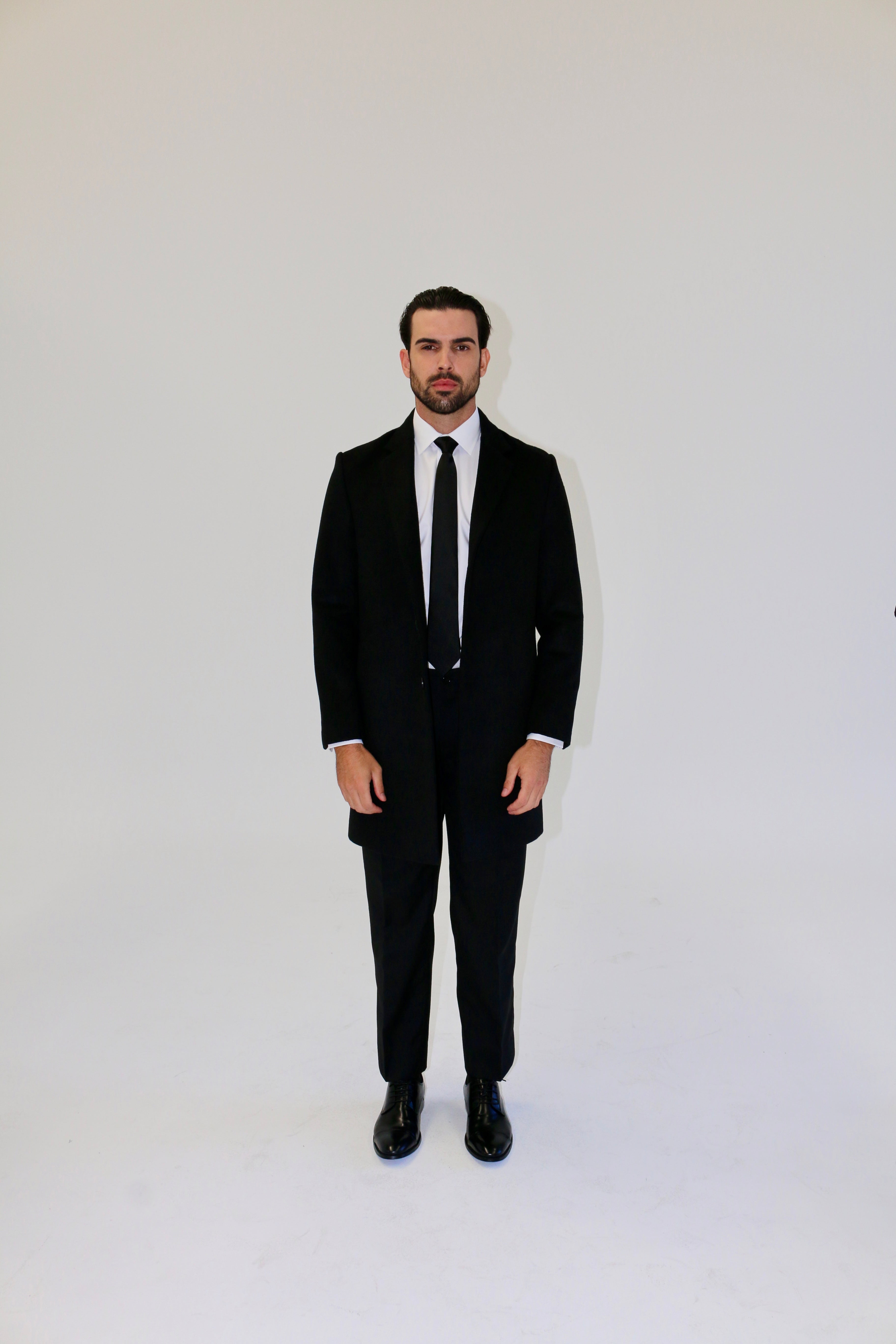 DM Tailors 3 Button Over Coat Wool Cashmere Blend 005