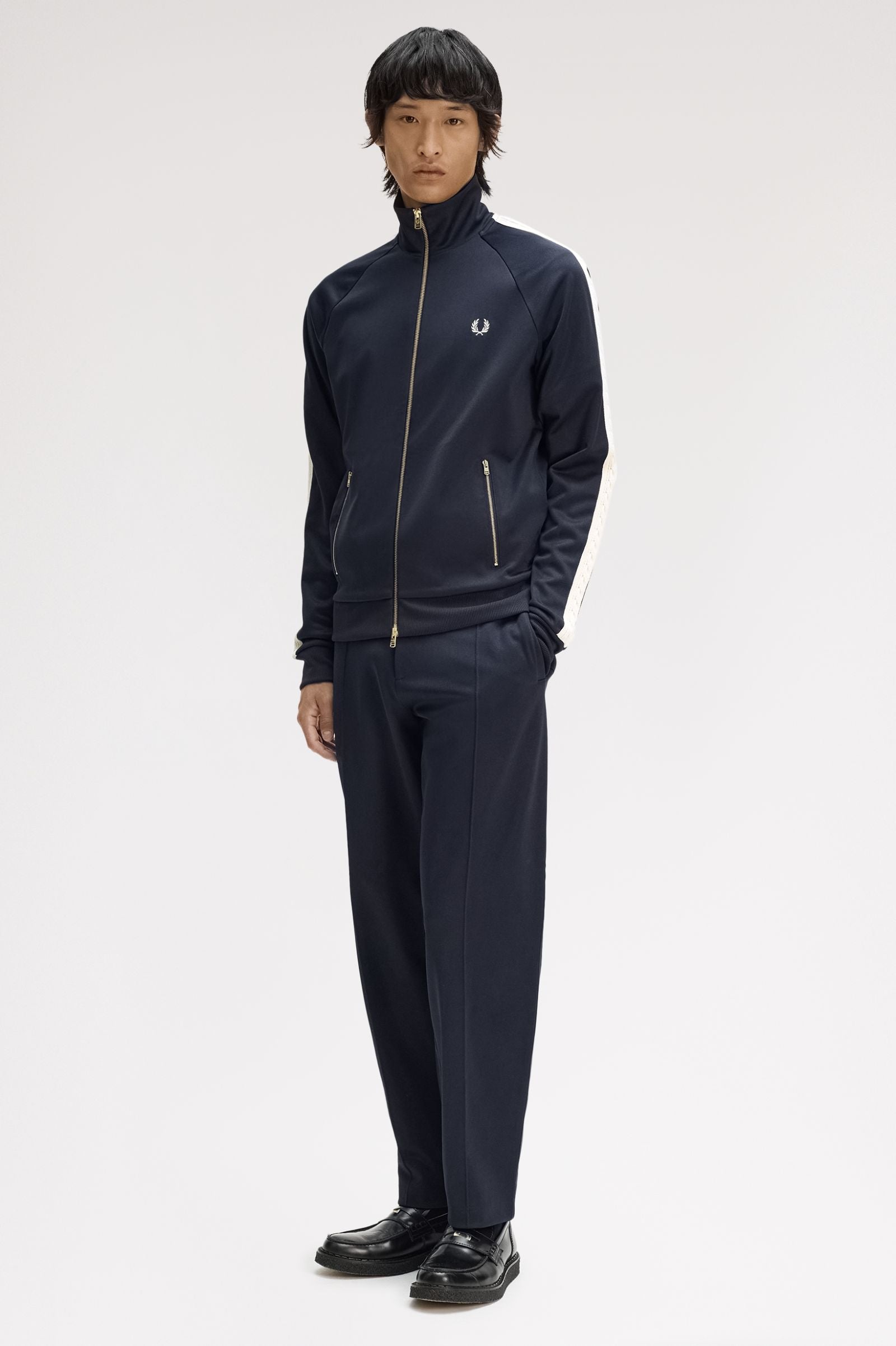 Fred Perry Cable Knit Sleeve Track Jacket