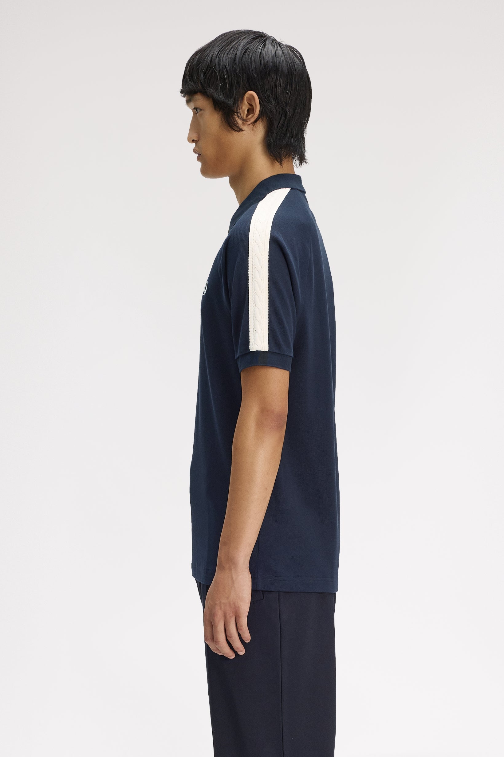 Fred Perry Polo Cable Knit Sleeve