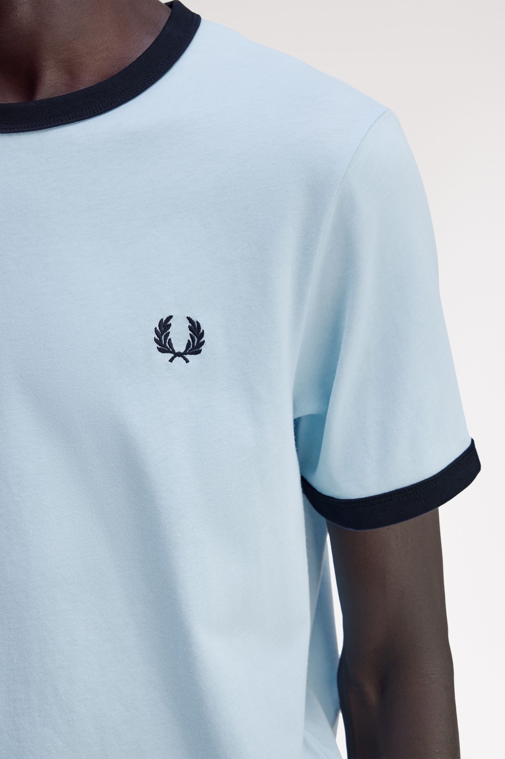 Fred Perry T-Shirt Contrast Collar And Sleeve
