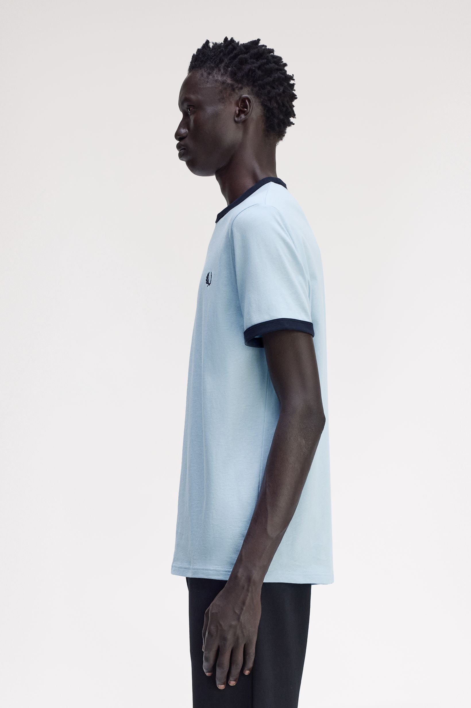 Fred Perry T-Shirt Contrast Collar And Sleeve
