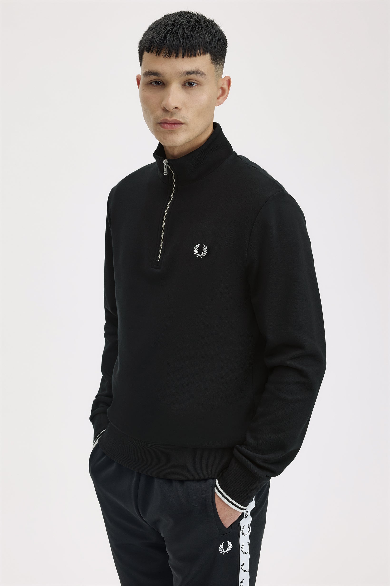 Fred Perry Quater Zip Jersey