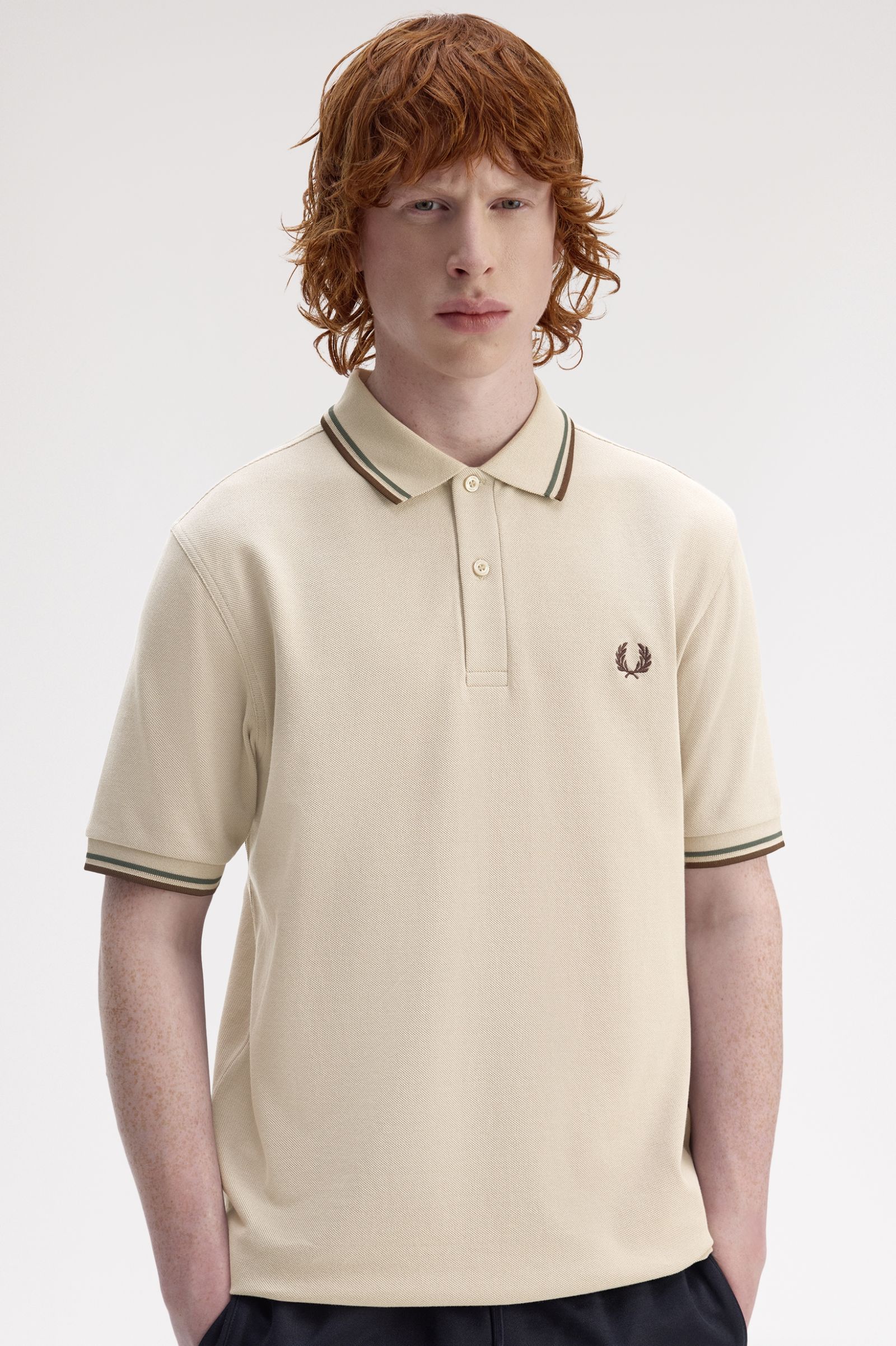 Fred Perry Button Polo Shirt Pure Cotton